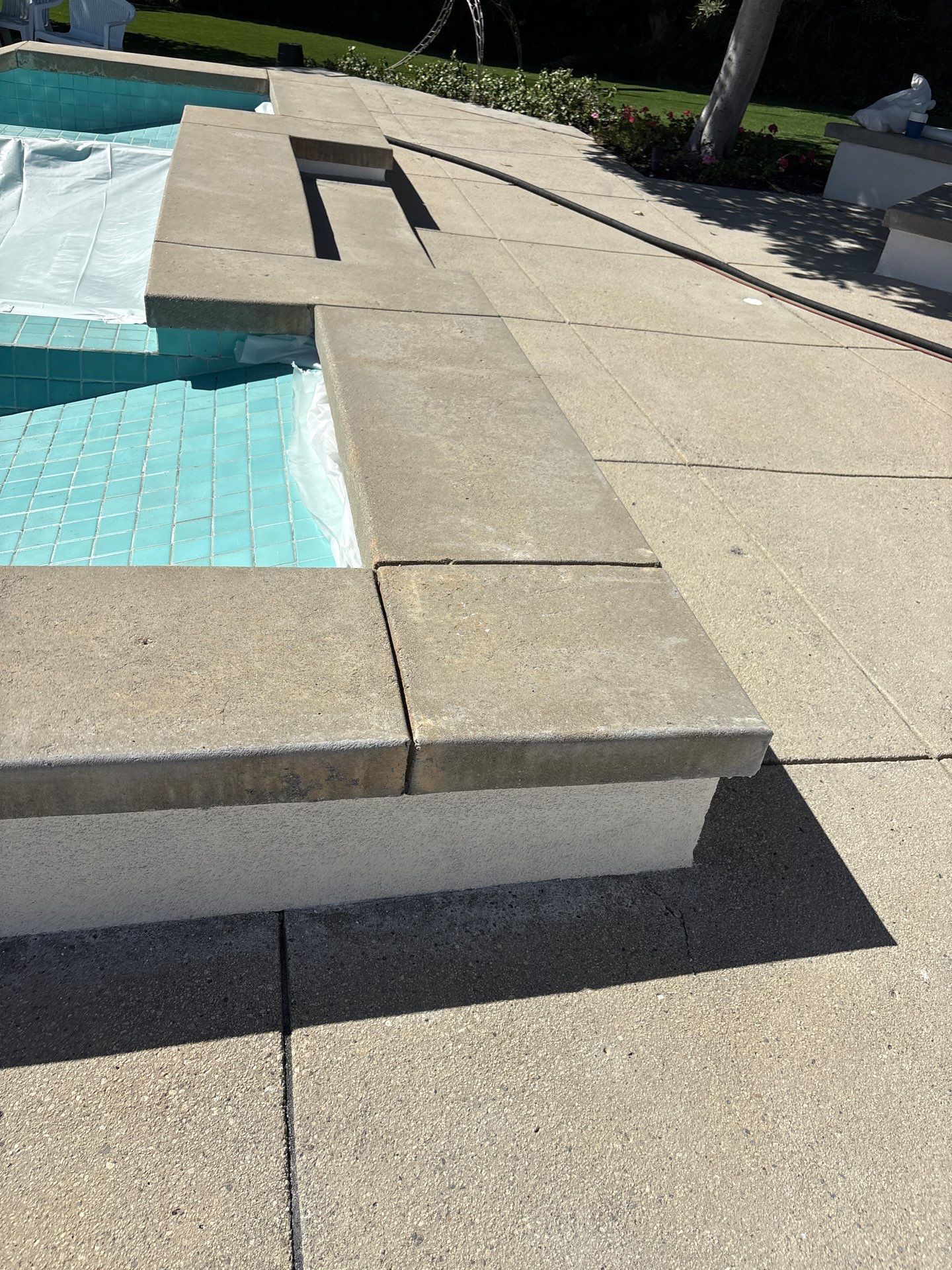 Sandblasting Concrete Back Patio In Calabasas, CA by La Power Washing Inc