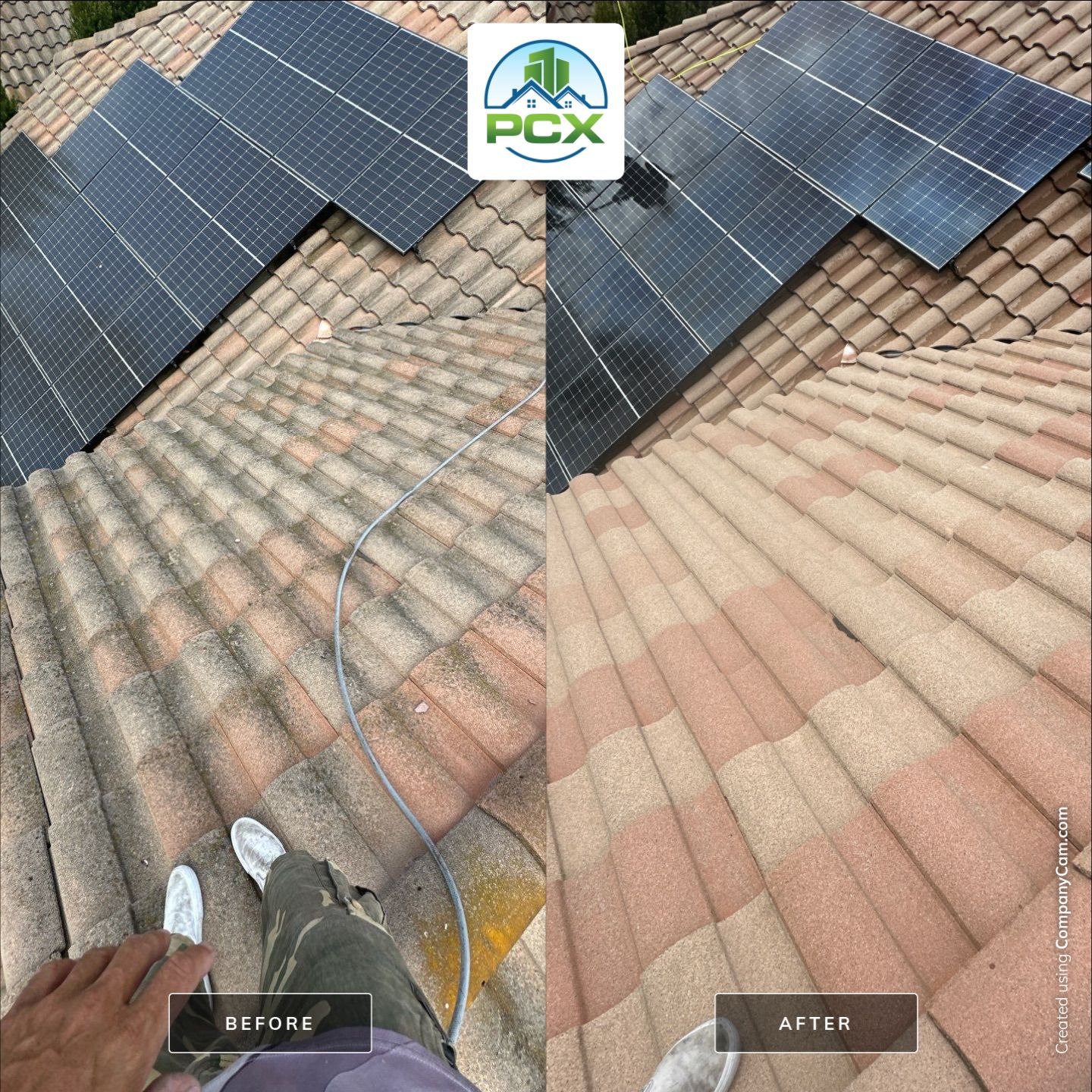 Roof wash and solar cleaning in Orange, CA by Property Cleaning Experts, LLC