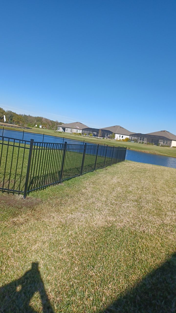 Parrish, FL 4 ft. Tall 3-Rail Black Aluminum  by Asap fence and gates, LLC