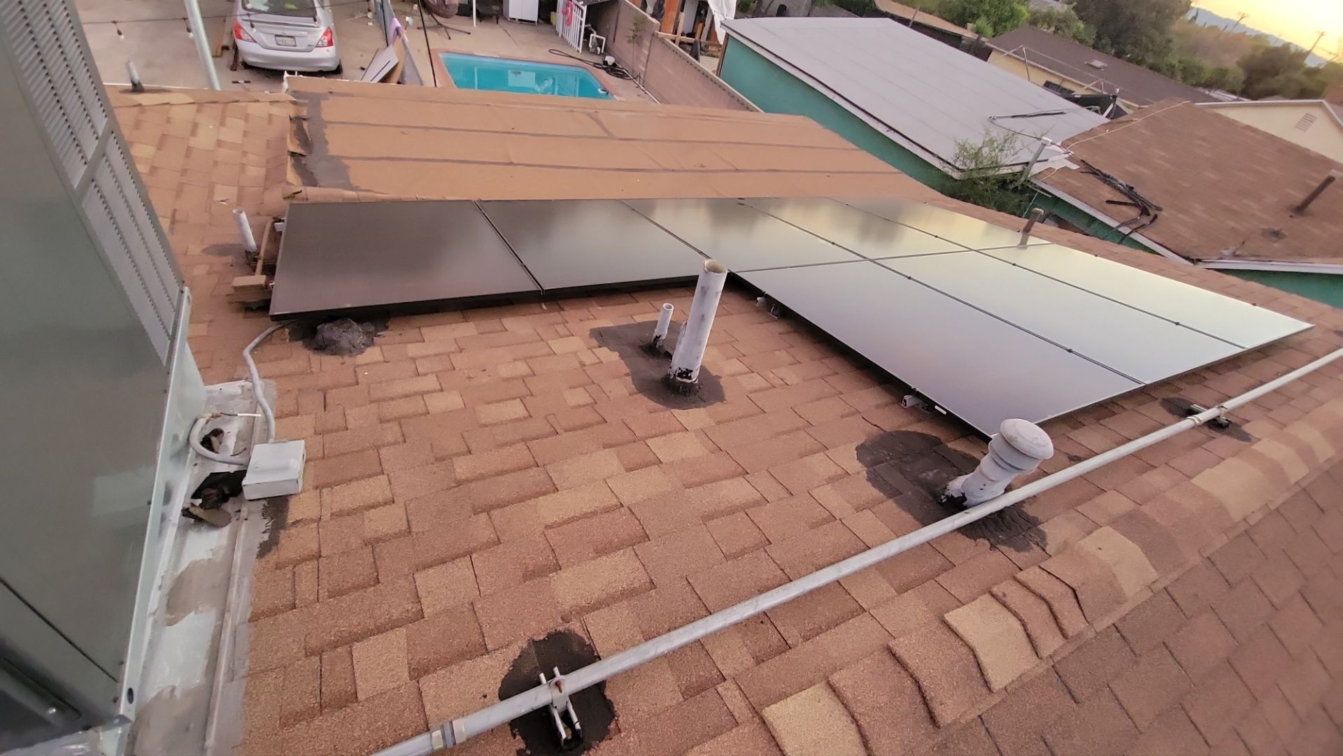 Twelve Panel Solar Installation in Los Angeles by AWS Solar