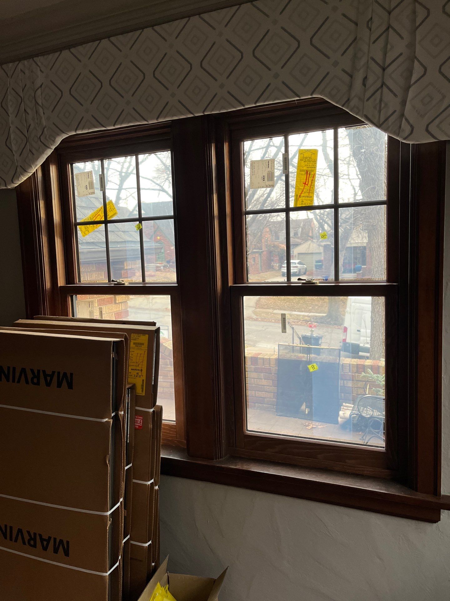 Dark Bronze Exterior Window Replacement Project in Omaha by Carps Complete Exteriors