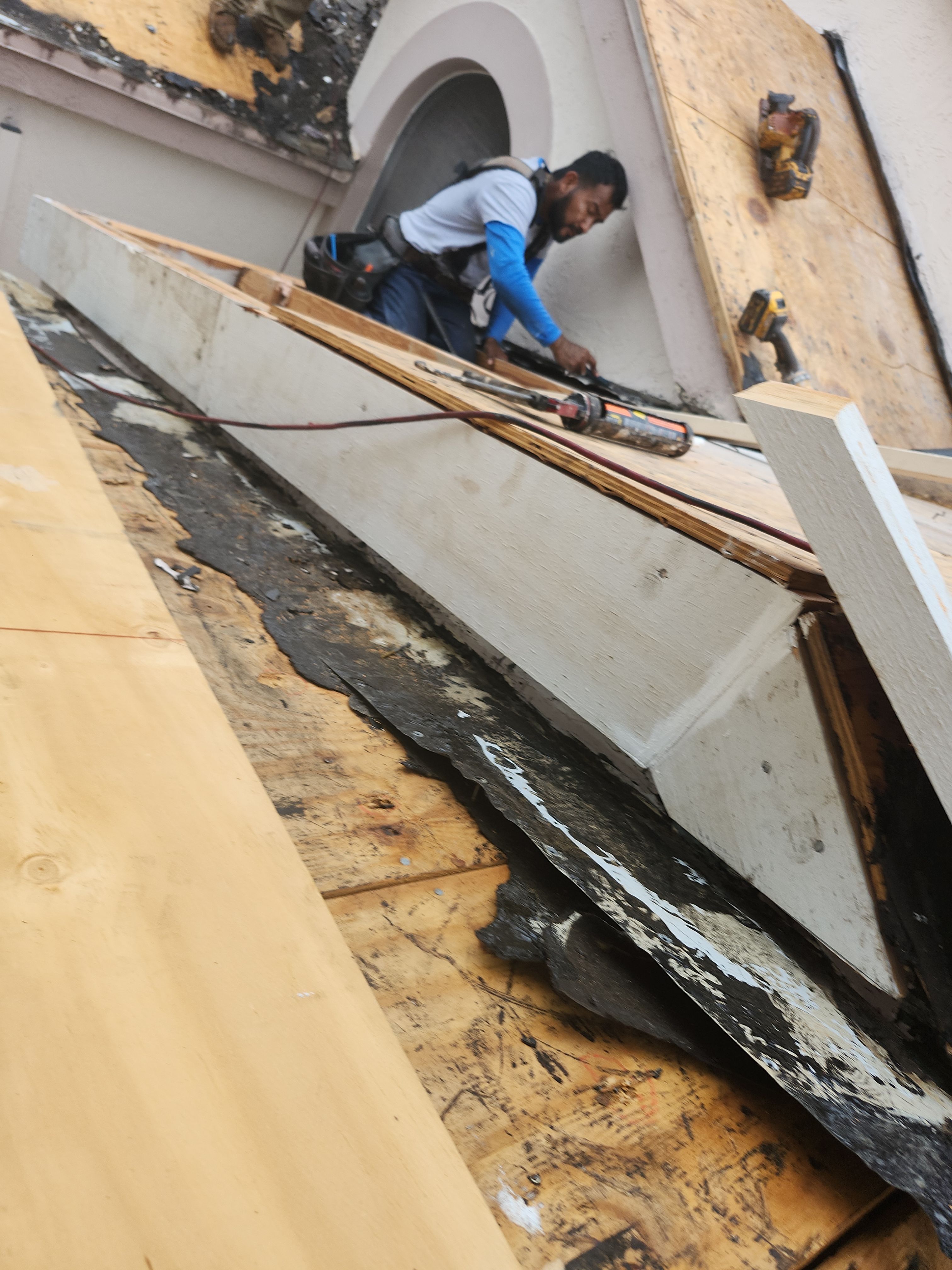Concrete Tile Roof Replacement and Wood Decking Repair in Boca Raton by Aastro Roofing