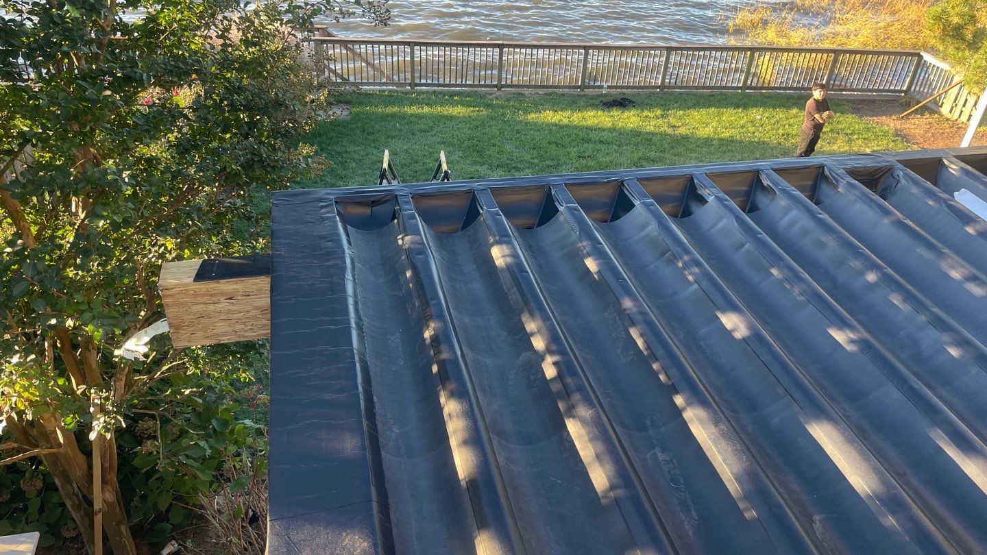 Waterfront deck In Keyport  by deck guardian