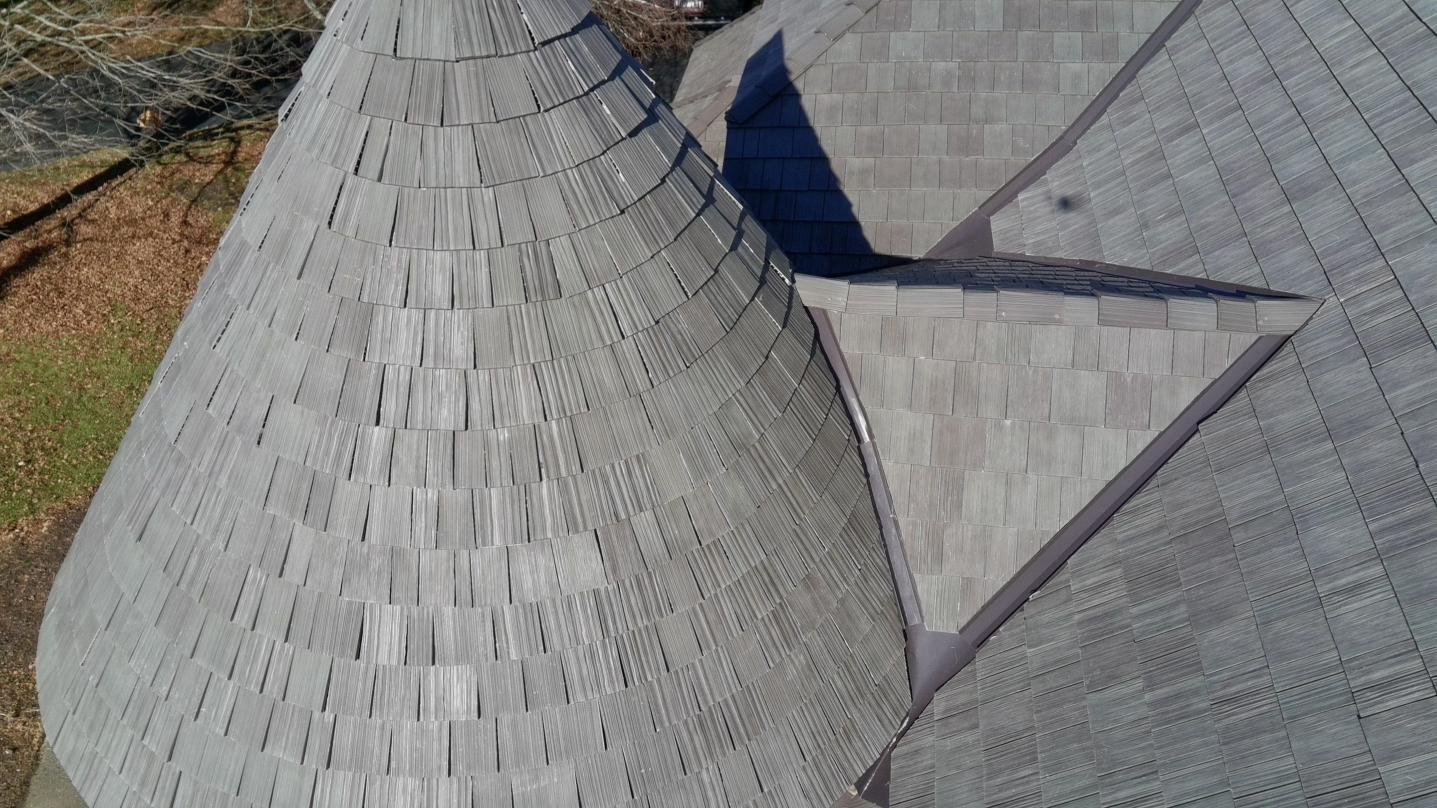 Re-roof: Synthetic Shake & Custom Copper by Midwest Building Solutions
