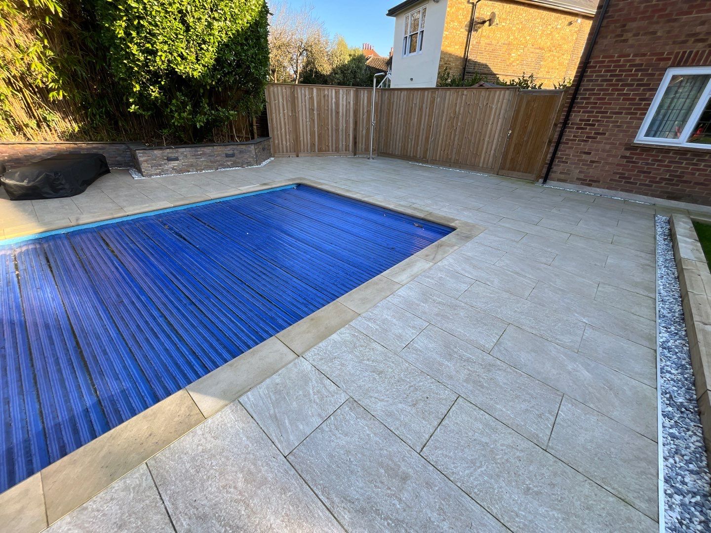 Roof Patio Driveway Clean using Mosmatic FSC and Biocide by Ges Exterior Cleaning ltd