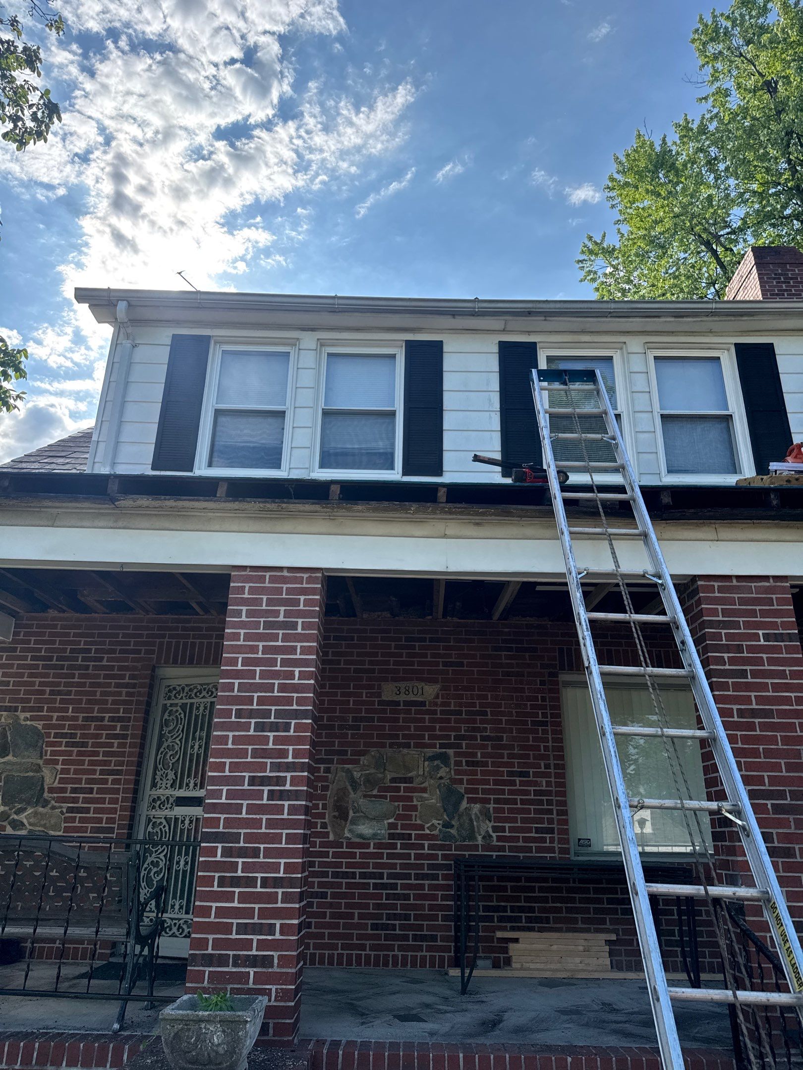 Roof Replace Porch by Alpha Design Services