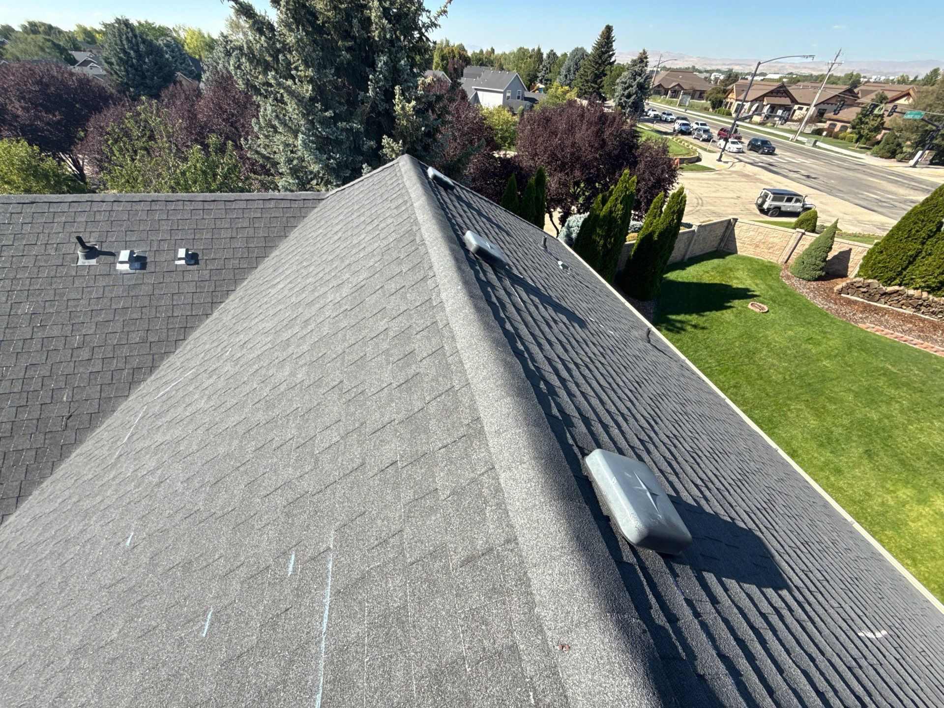 Asphalt Shingle Roof Replacement for Two-Story Home in Meridian by Olive Roofing
