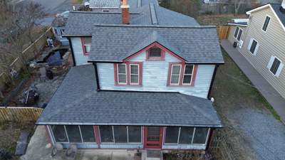 Historic Roof Restoration of the Cadydid 1909 - New Roof Install using Tamko Titan, in North Beach, MD