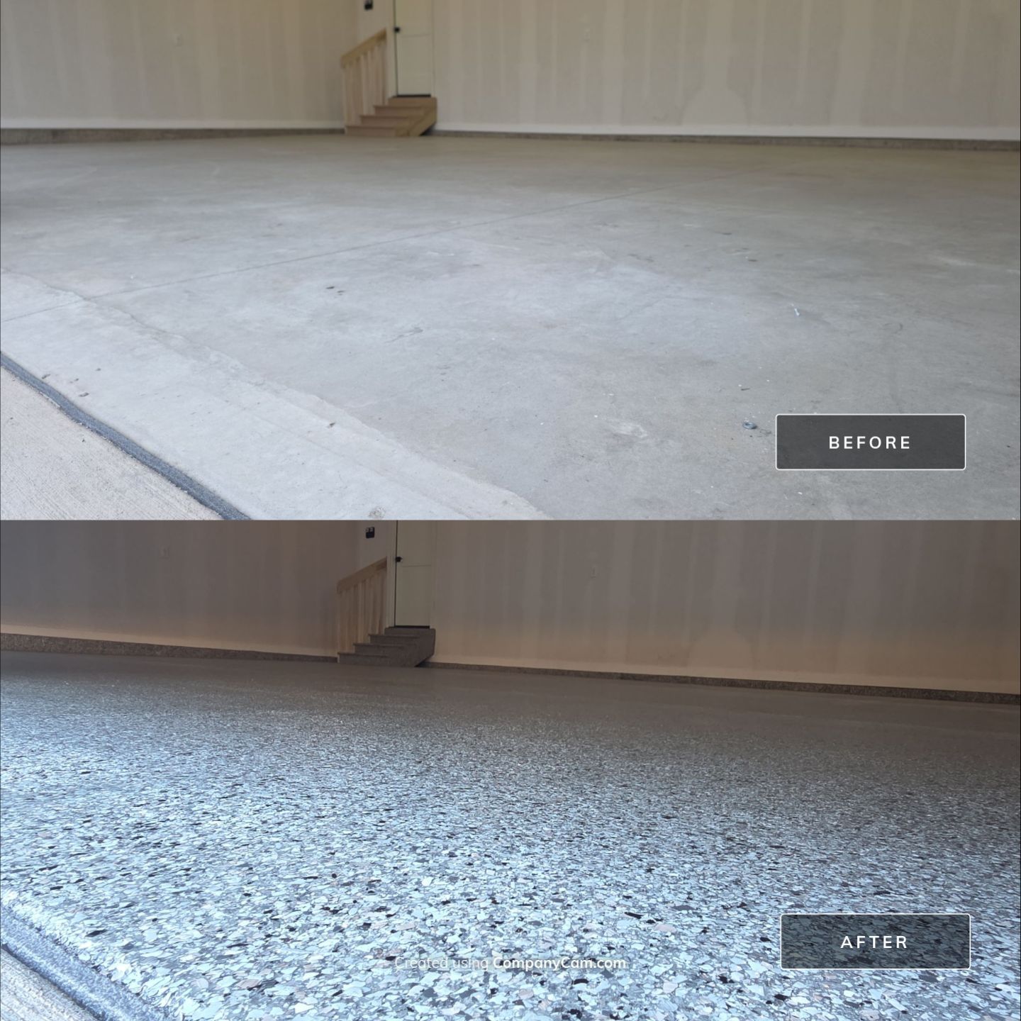 Look at the Before and After 😍 by Revival Concrete Coatings