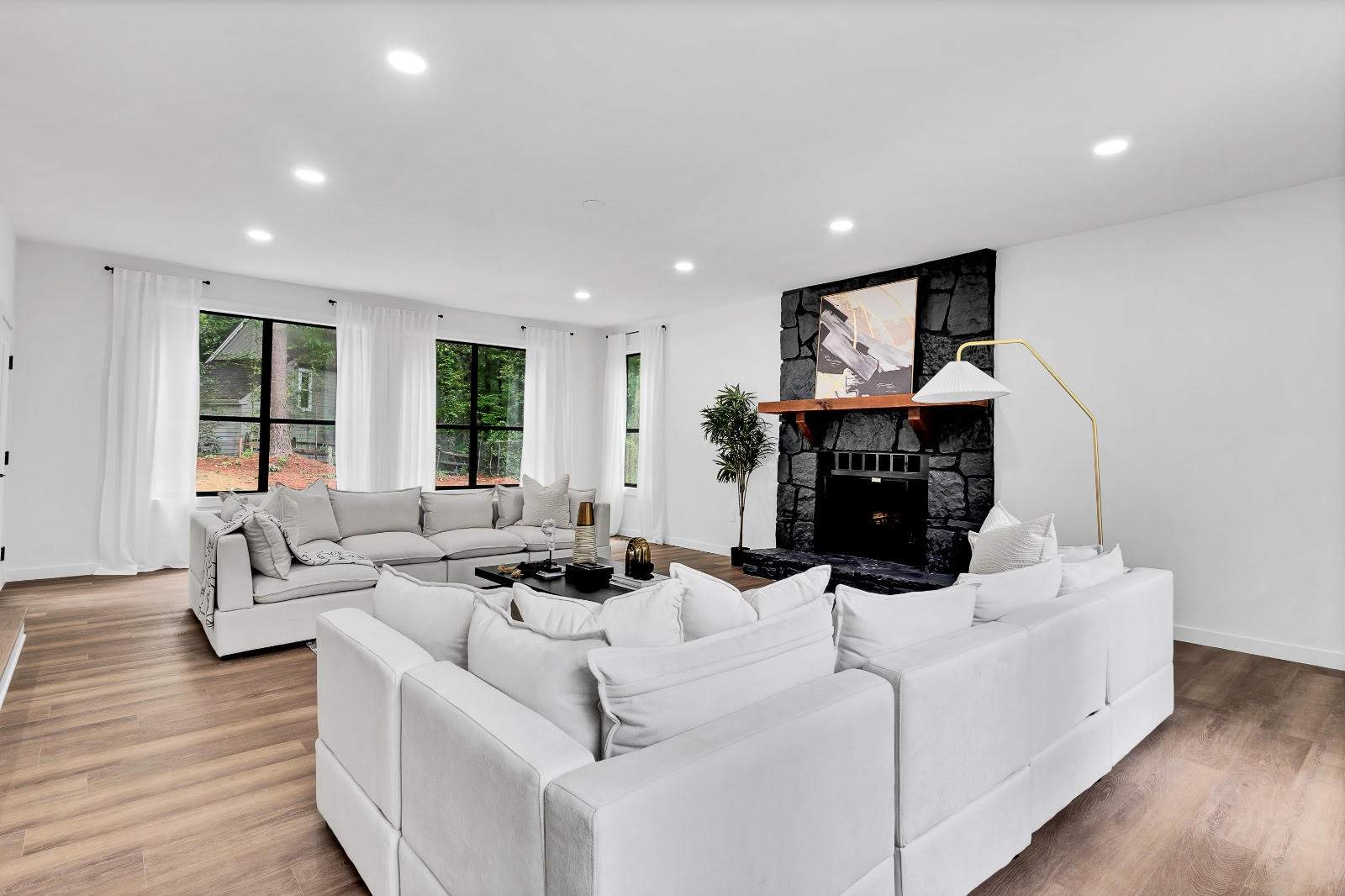Modern Marietta Home Transformation with Custom Kitchen and Vertical Siding by Swift Home Renovations