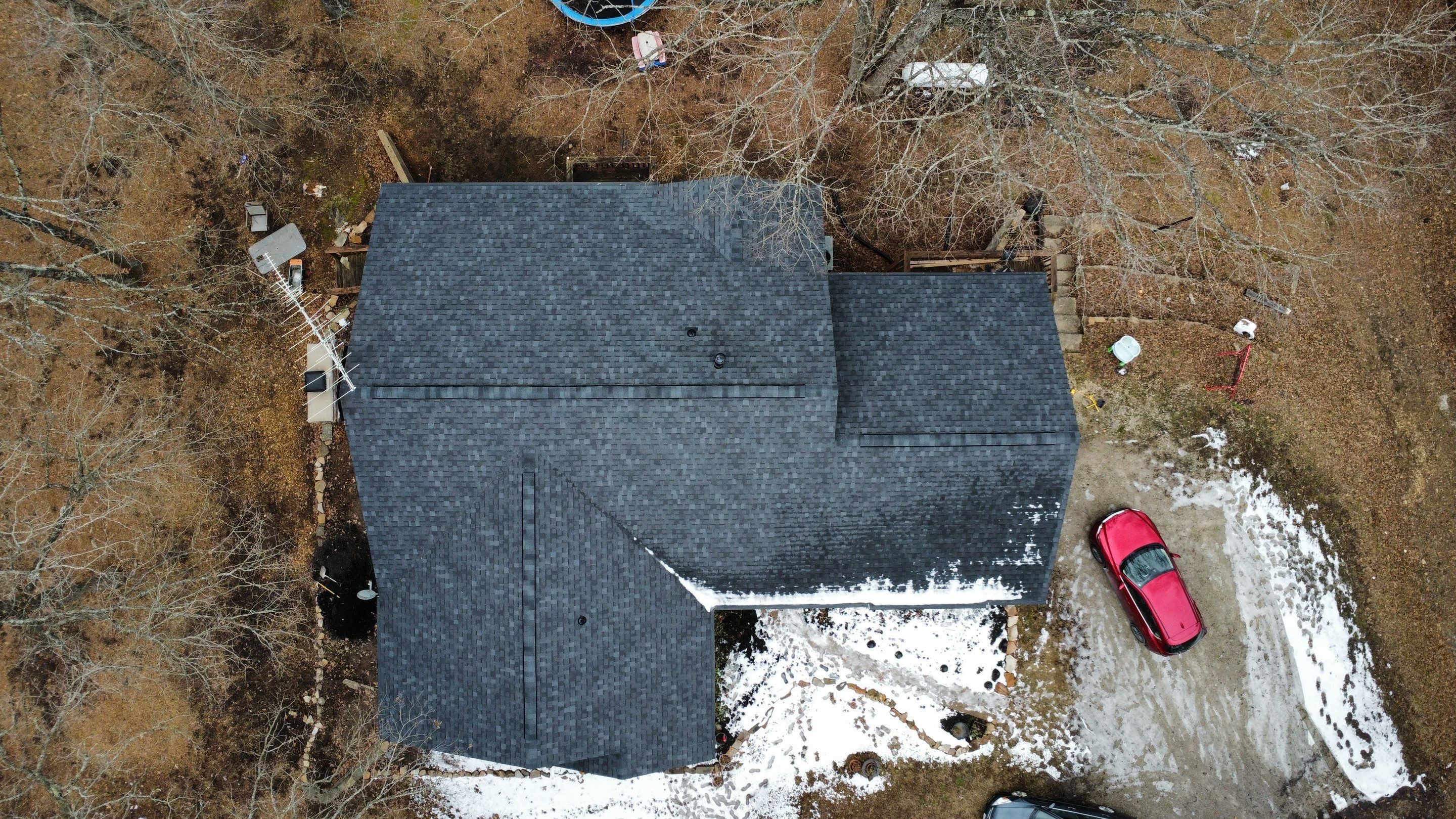 Residential Roof + Gutters & Downspouts & Gutter Guards Install by Titan Commercial & Residential Roofing 