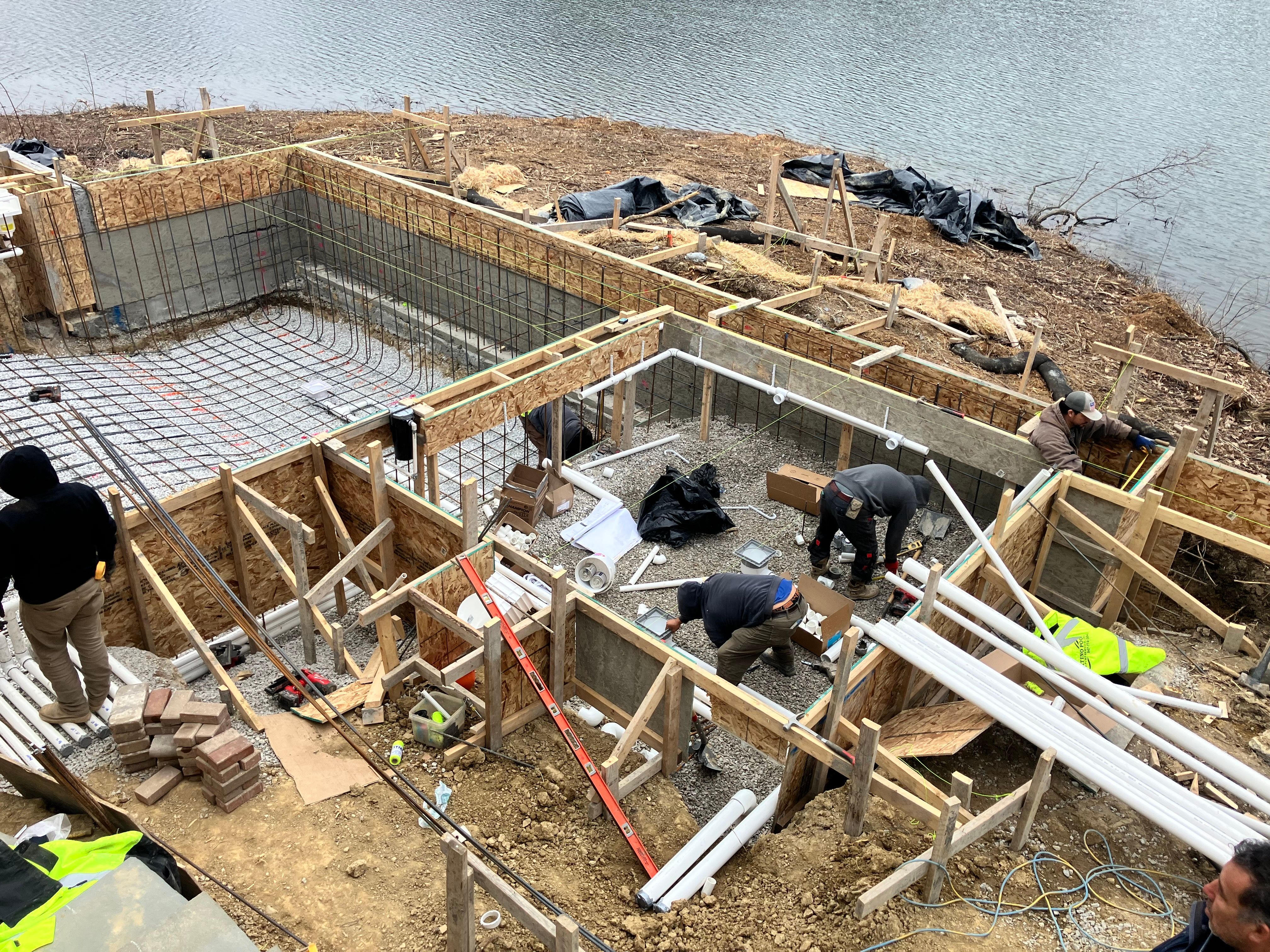 Construction Progress by North Shore Pool & Spa