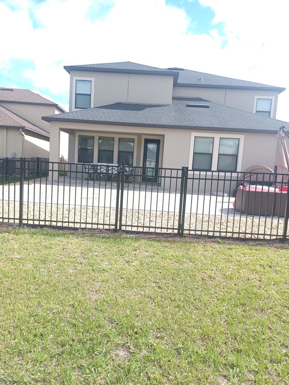 Ruskin, FL 4ft. Tall 3-Rail Black Aluminum Fence by Asap fence and gates, LLC