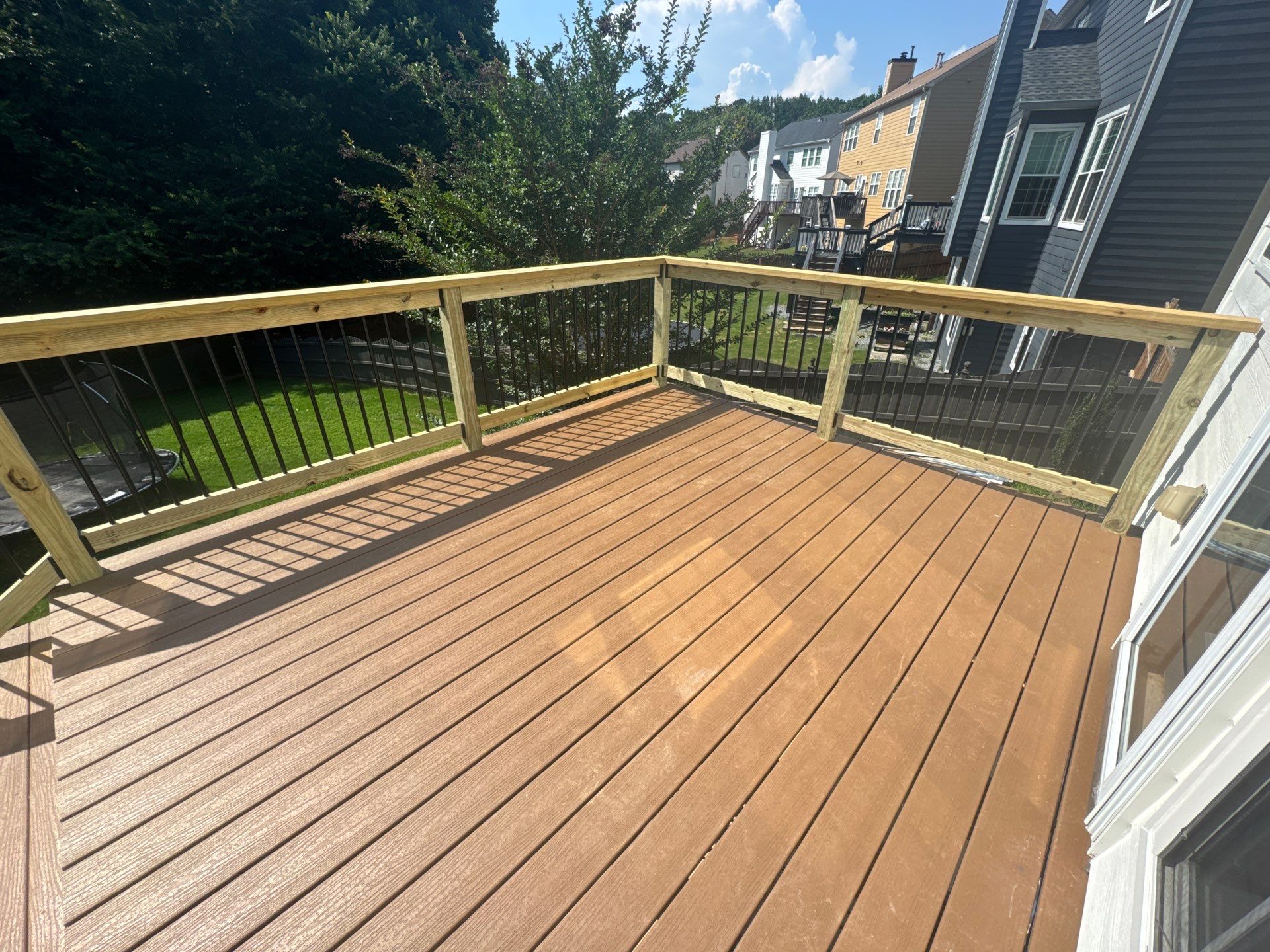 Multi-Level Composite Deck and Porch Renovation in Kennesaw by Swift Home Renovations