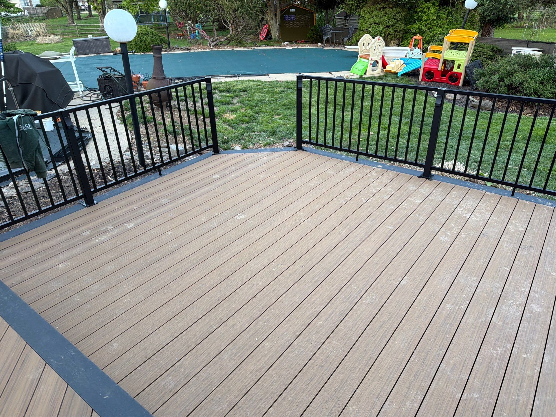 Deck Resurface In Richboro PA With Pergola by deck guardian
