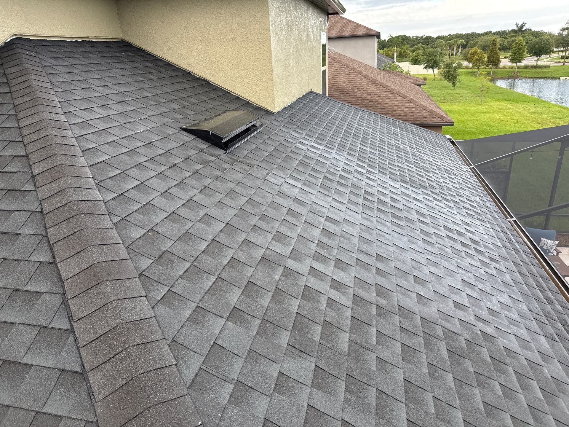 2-Story Asphalt Shingle Roof Cleaning & House Wash – Cypress Mill, Sun City Center, FL by Sunshine AquaWash