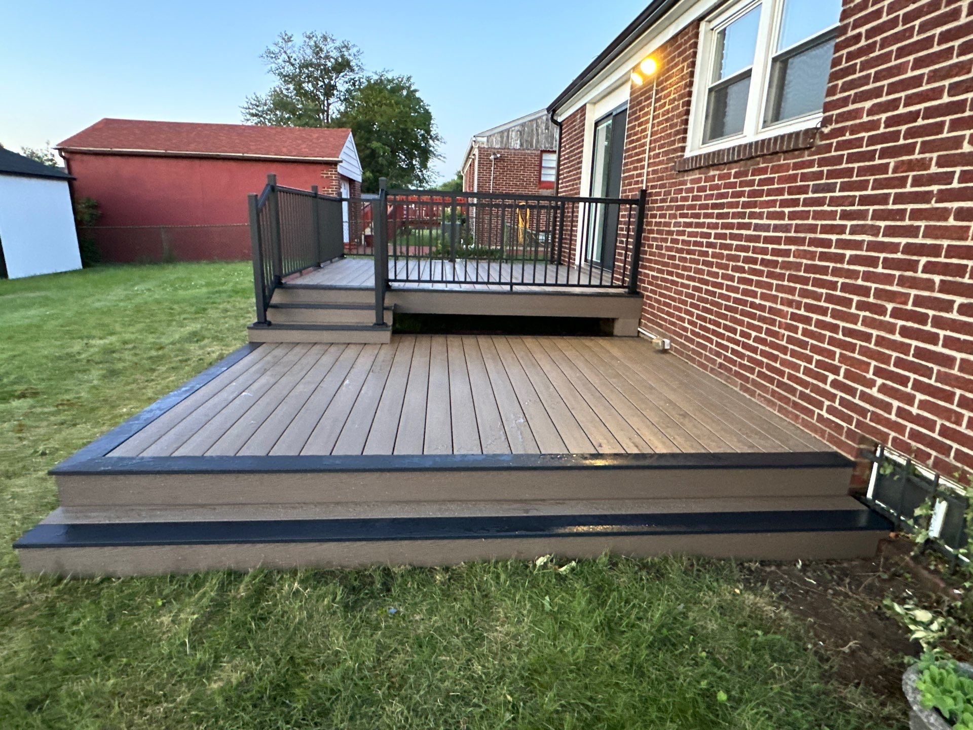 New deck and new Sliding door in Pennsauken NJ by deck guardian