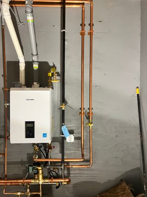 Water Heater Installation, Gas Piping, and Plumbing Completion — North Reading, MA