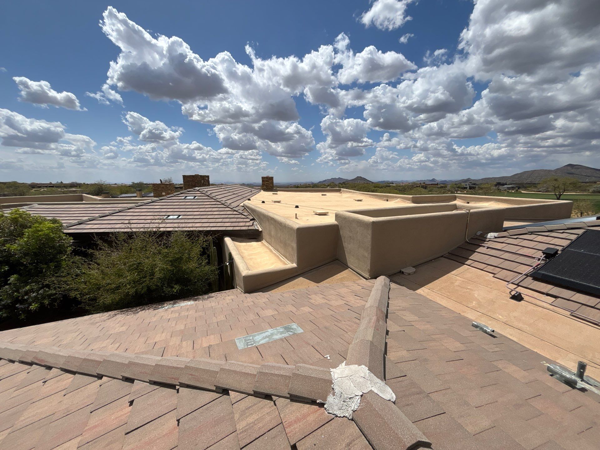 Residential Roofing Repair using Coating/Tile Roof underlayment by C&N Roofing  INC 