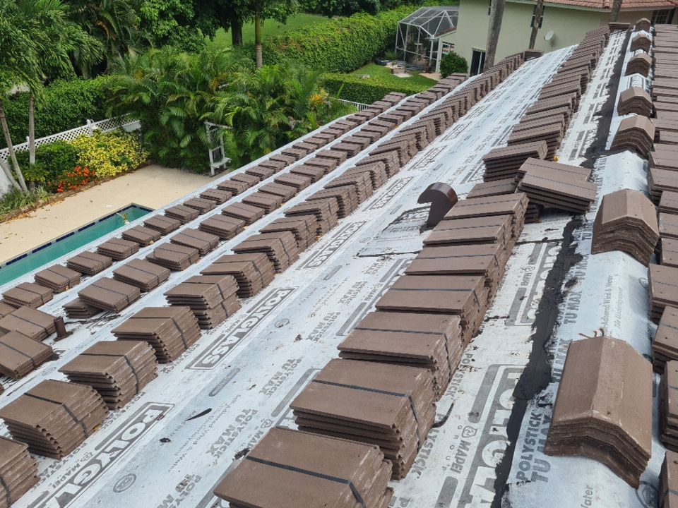 Residential Roofing Installation using Eagle Roofing Tile by BLUES BROTHERS ROOFING