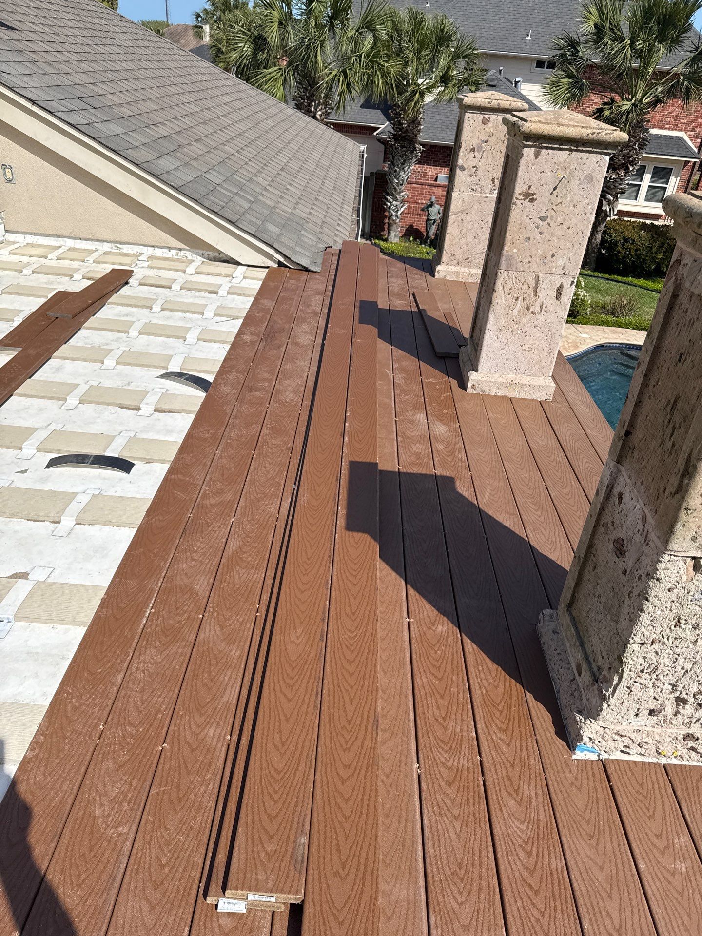 Walk Out Patio Cover by Bayfront Roofing and Construction