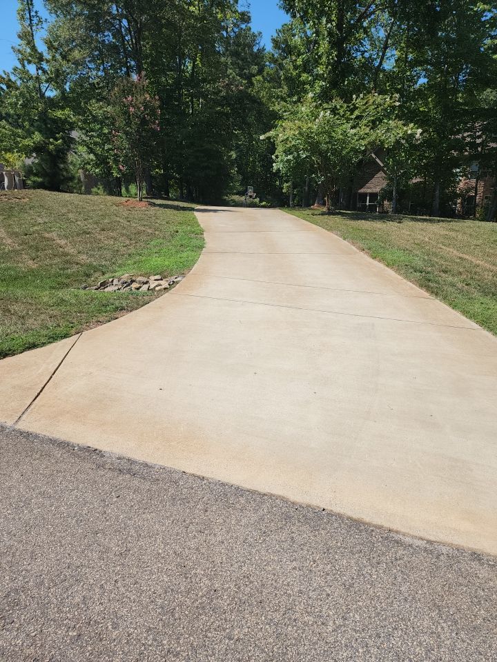 concrete Clean using cleaner by G&H Home Tech Pros LLC