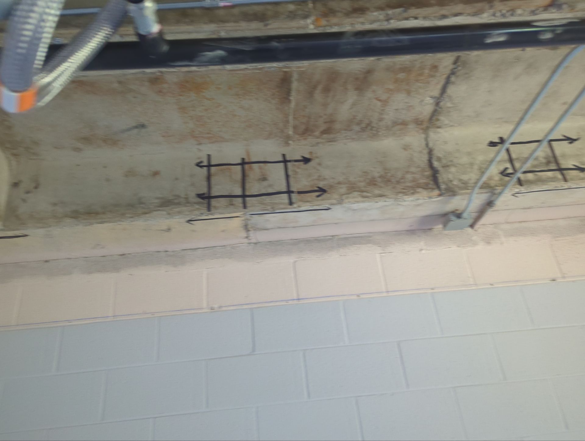 Reinforcement for free standing walls by Alsip Locating Service, LLC