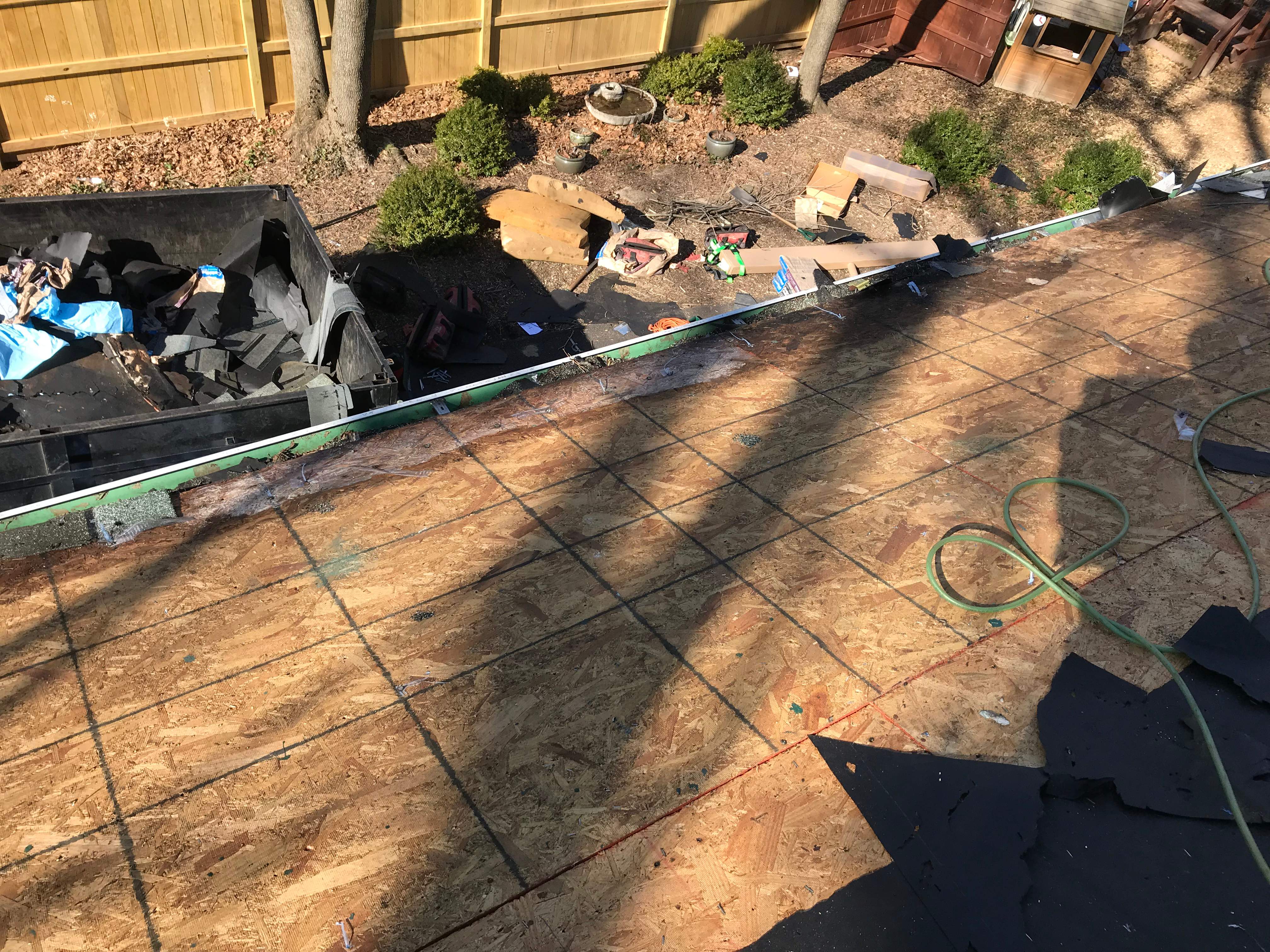 Residential Roofing Installation using Max Def Pewterwood by Alpha Design Services
