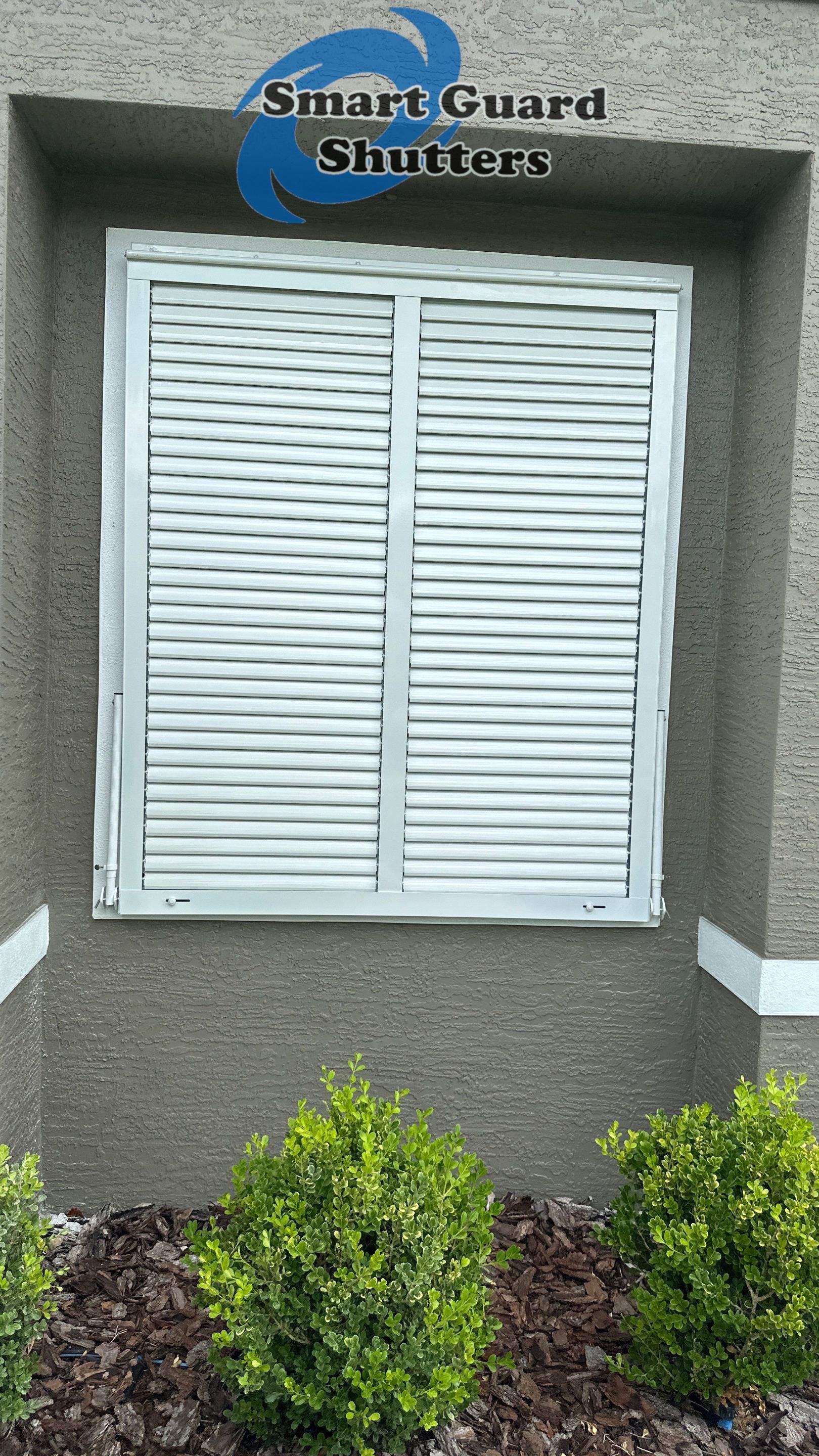 Impact Bahamas in Signal White by Smart Guard Shutters