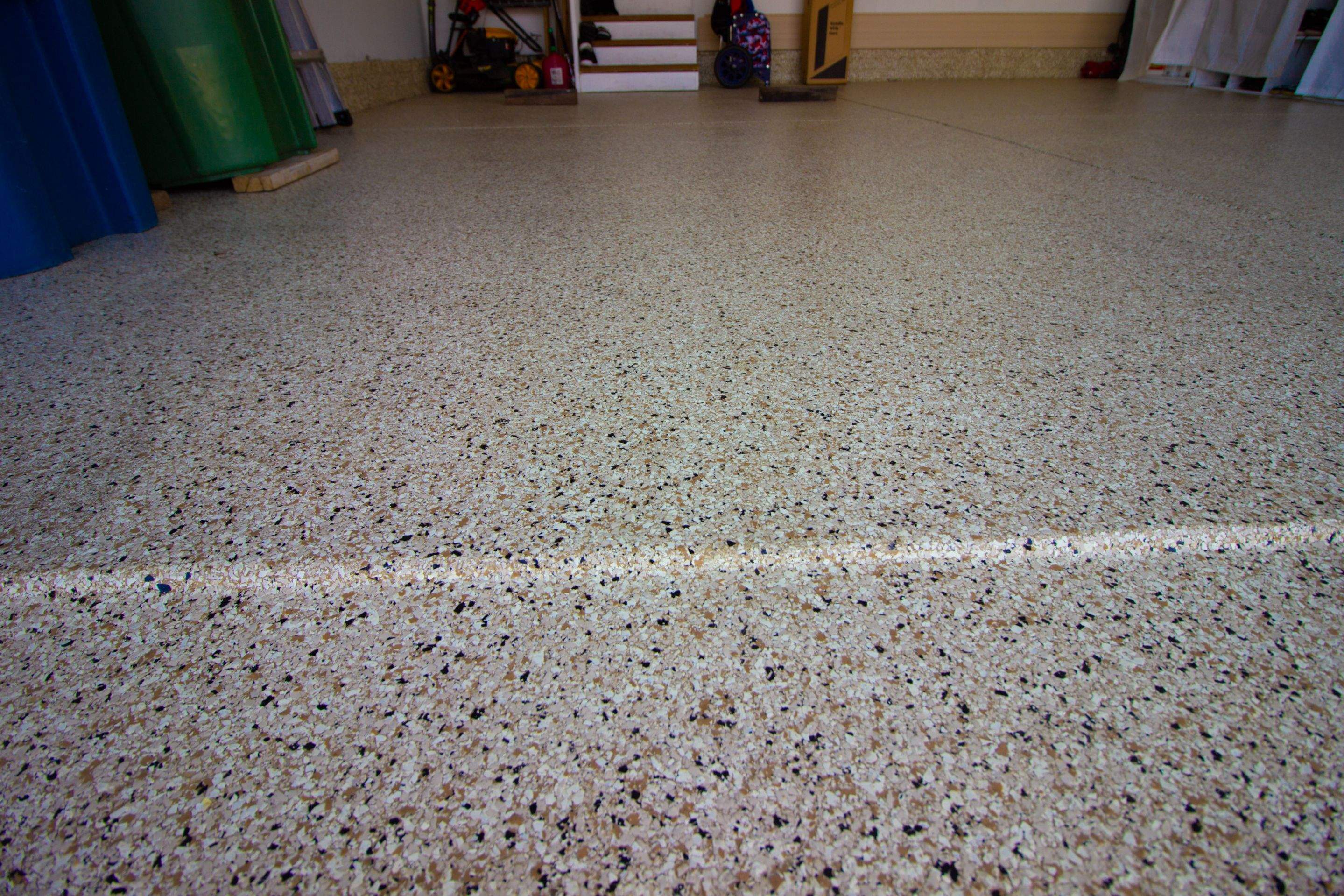 Garage Floor using Driftwood by Your1DayFloor.com