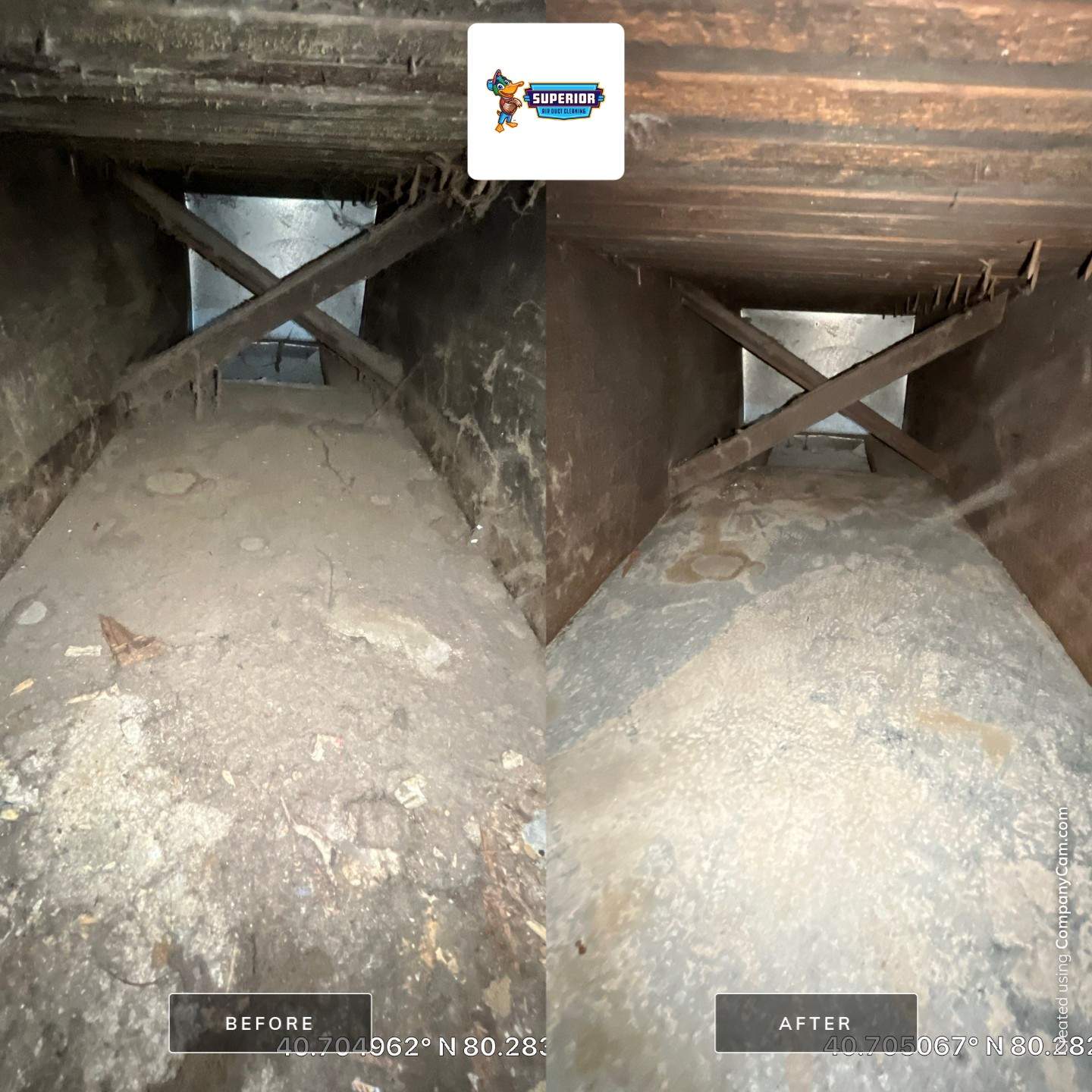 Air Duct Cleaning With a Vacuum Truck in Rochester, PA by Superior Air Duct Cleaning