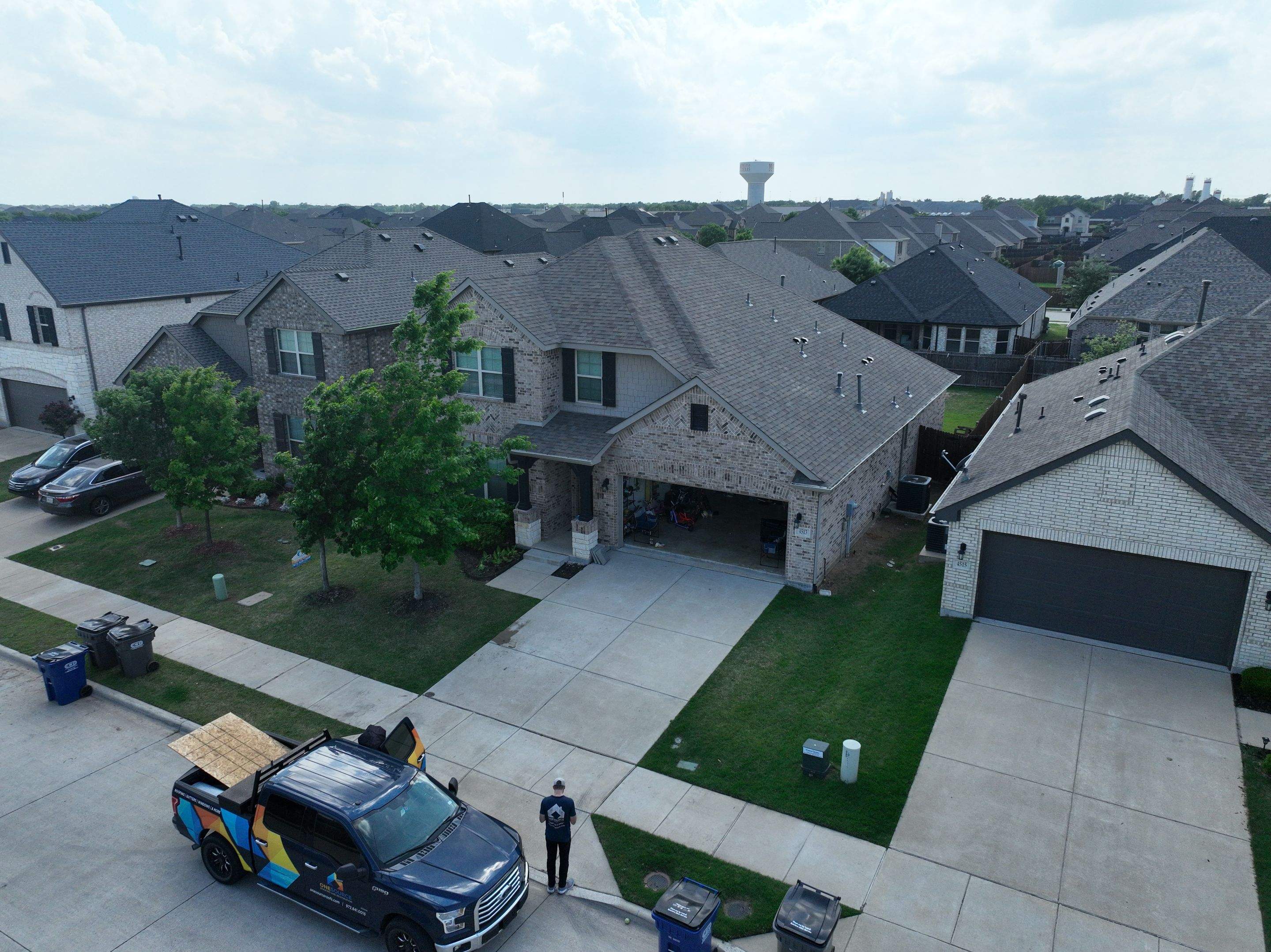 Residential Roofing Installation using Malarkey Vista Natural Wood by OneSource Roofing and Restoration