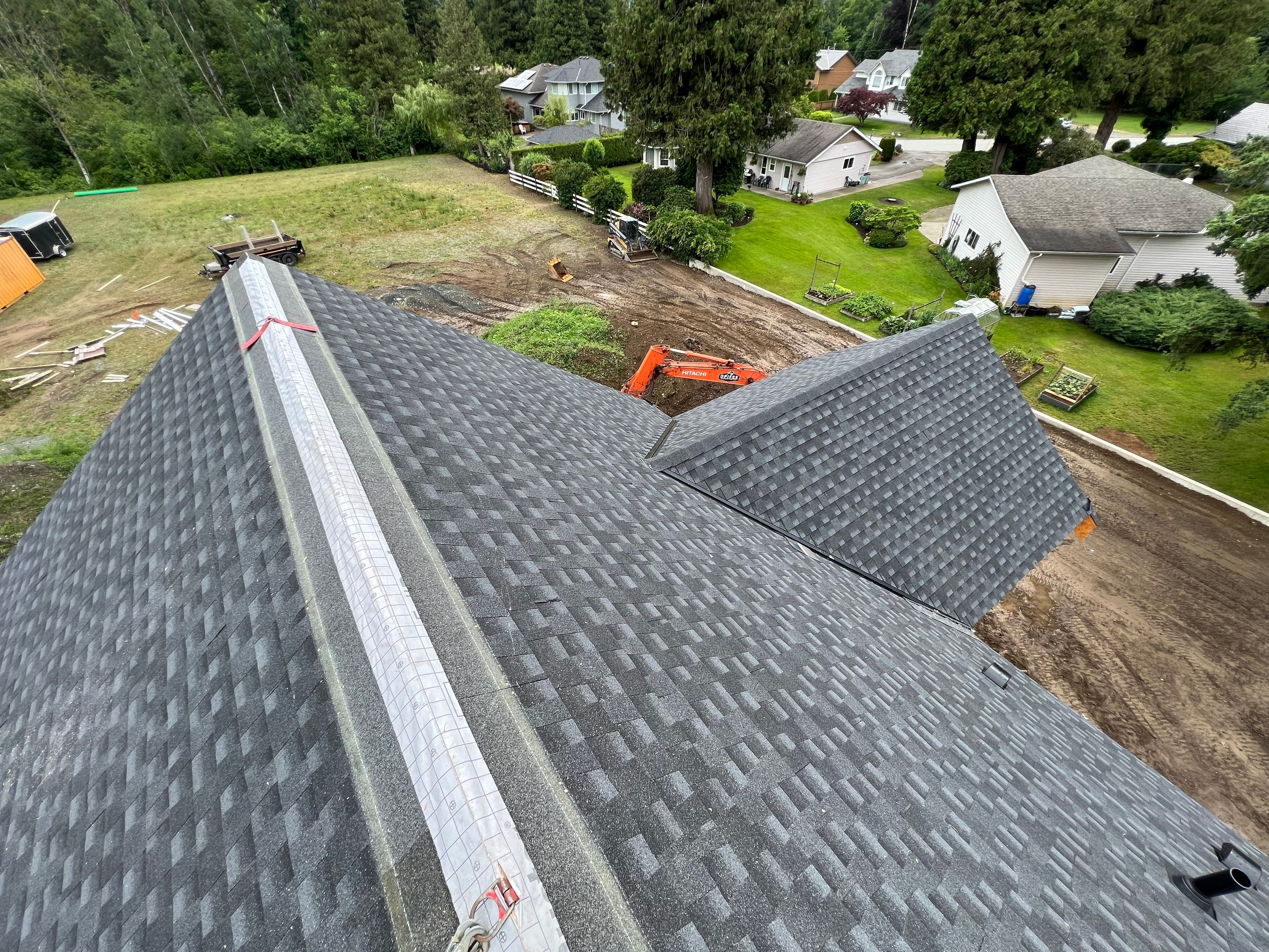 Residential Roofing Installation using GAF Charcoal HDZ by Top Notch Roofing Inc