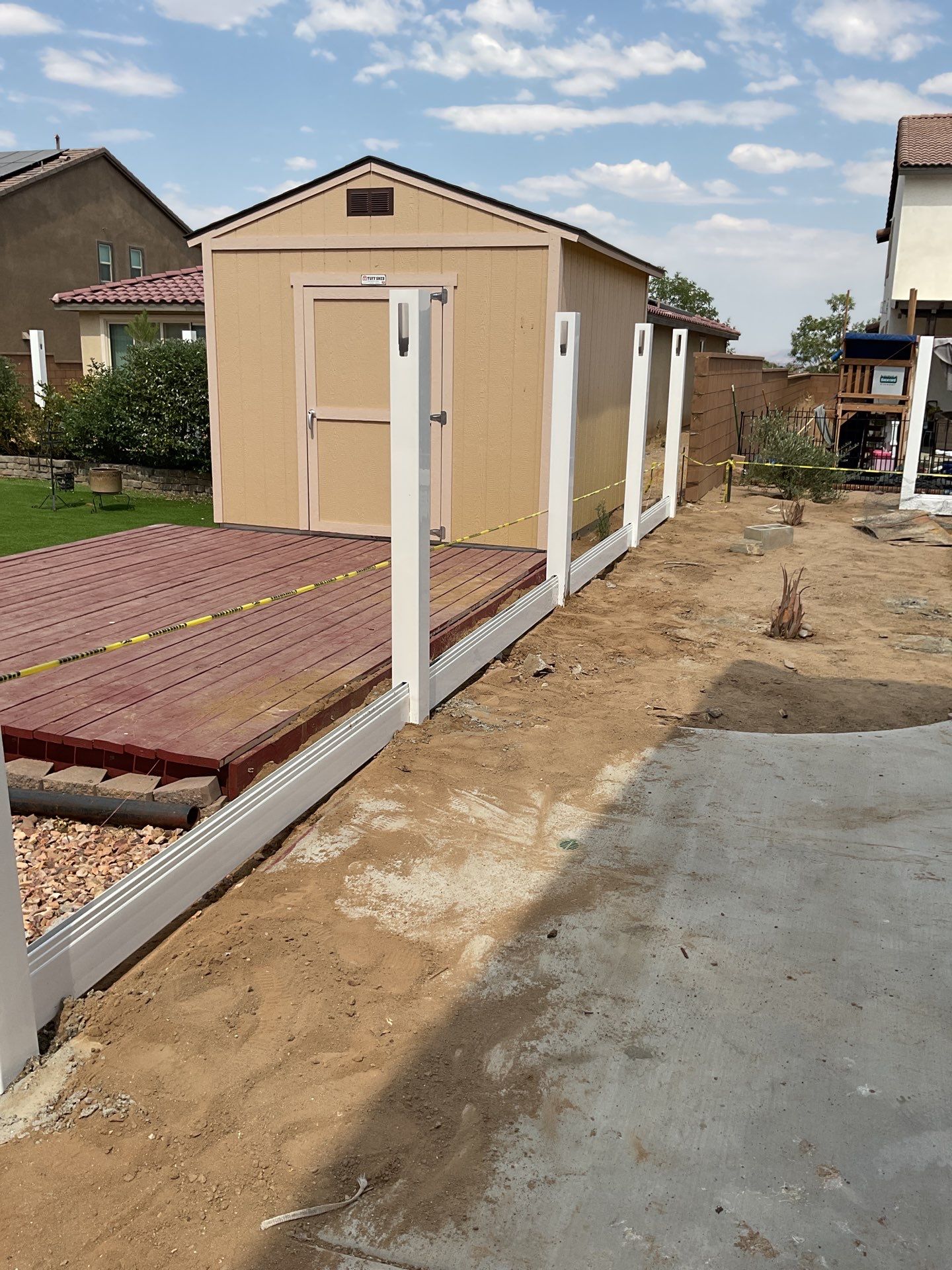 Fence Installation using Vinyl by Fence Guys Inc. 