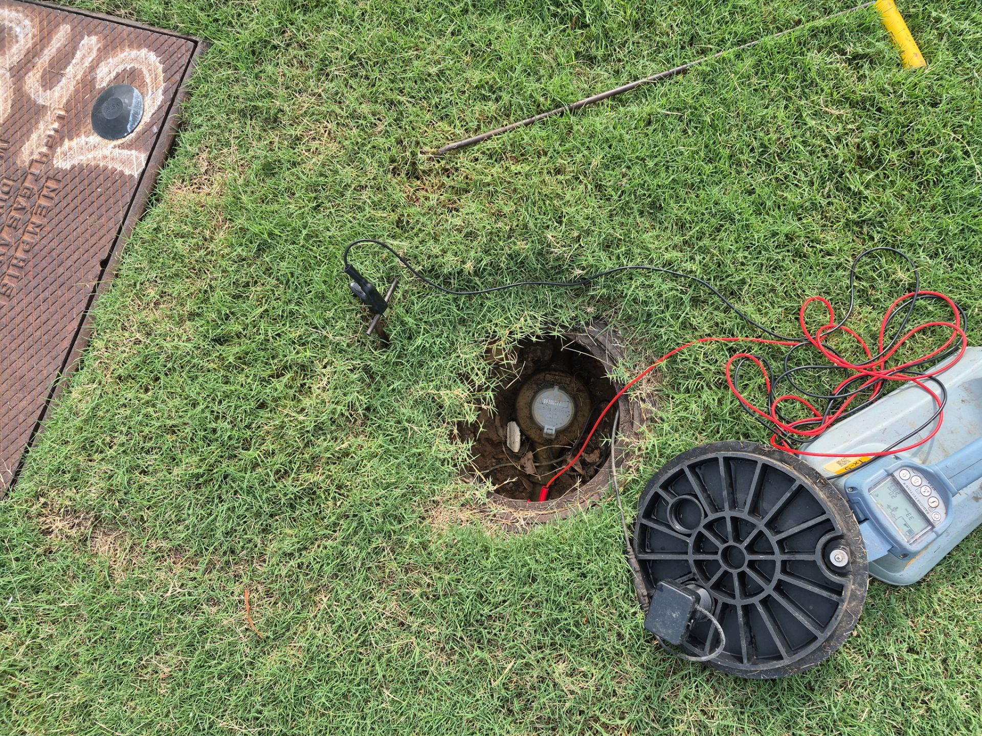 Underground Utility Locating and Mapping at Memphis Car Dealership by Alsip Locating Service, LLC