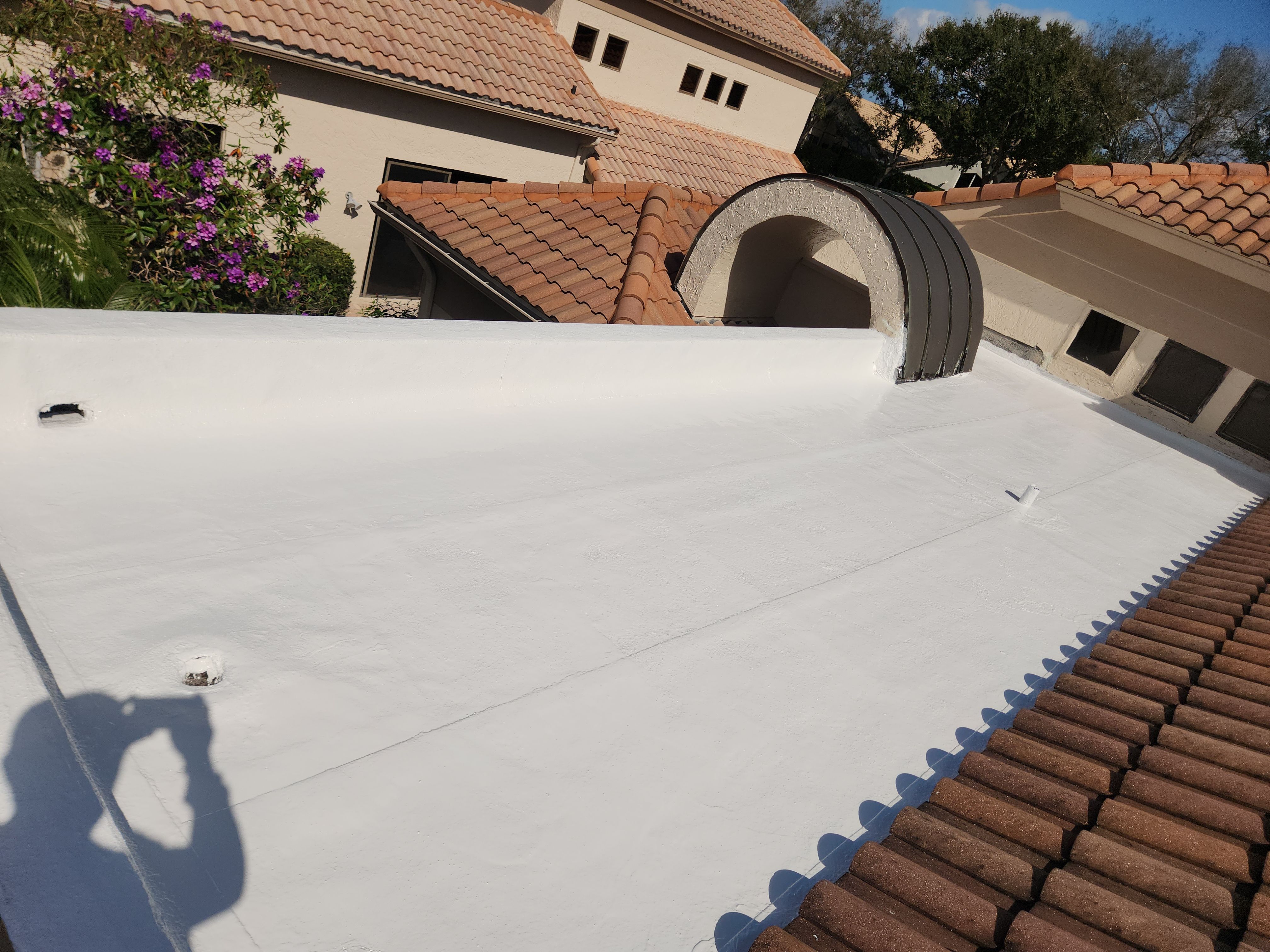 Flat Roof Waterproofing and Silicone Coating in Boca Raton by Aastro Roofing