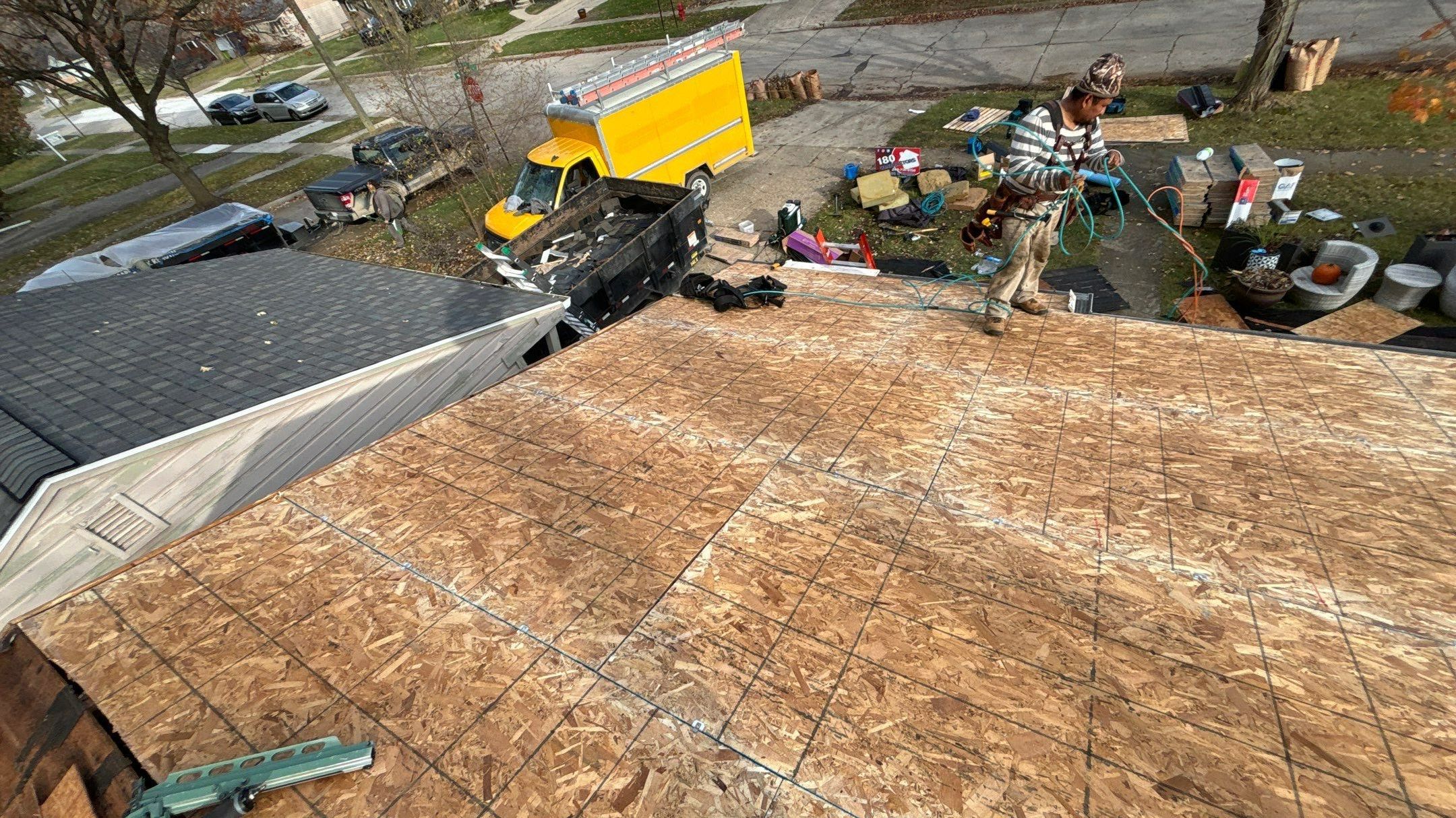 Roof Replacement using CertainTeed Landmark Driftwood by 180 Contractors