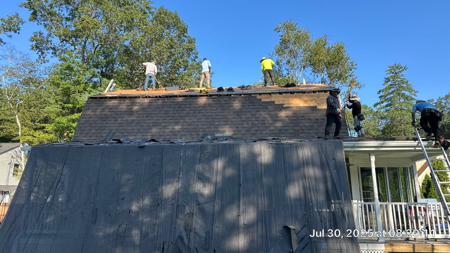Full Roof Replacement & Farmers Porch Restoration – Asphalt + Standing Seam Metal by Mighty Dog Roofing of Greater Middlesex County