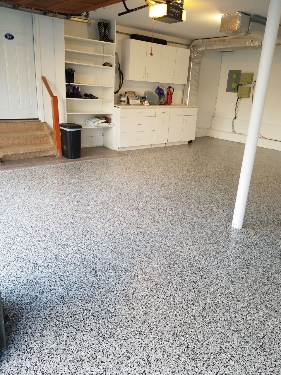 Garage Floor in Domino by Spectrum Painting, LLC
