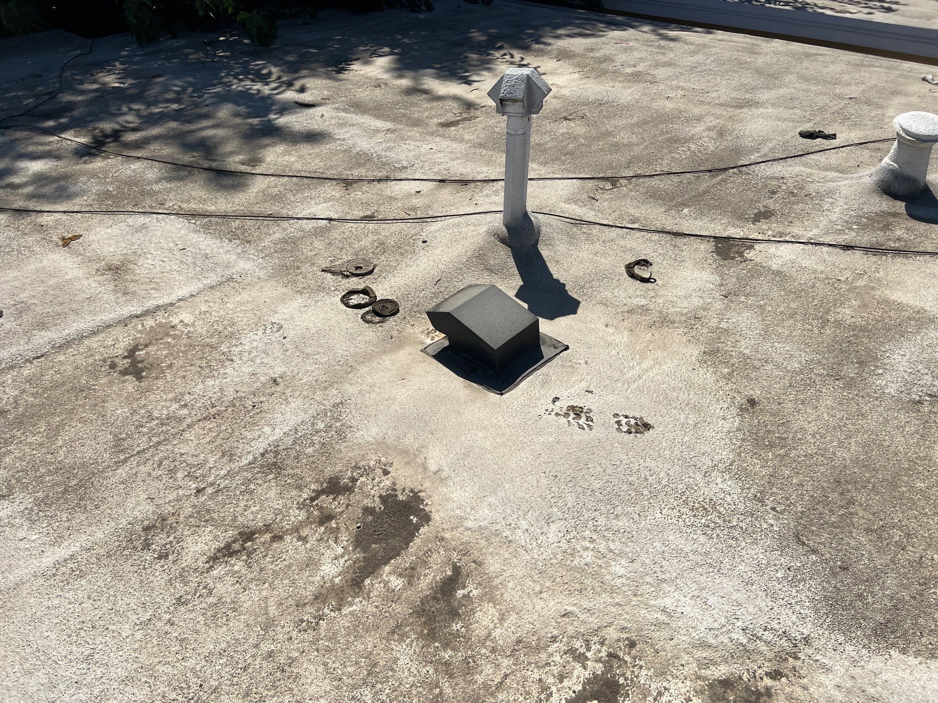 Foam Refurbish using Conklin Benchmark/PUMA XL coatings and spray foam by Straight Edge Roofing Inc