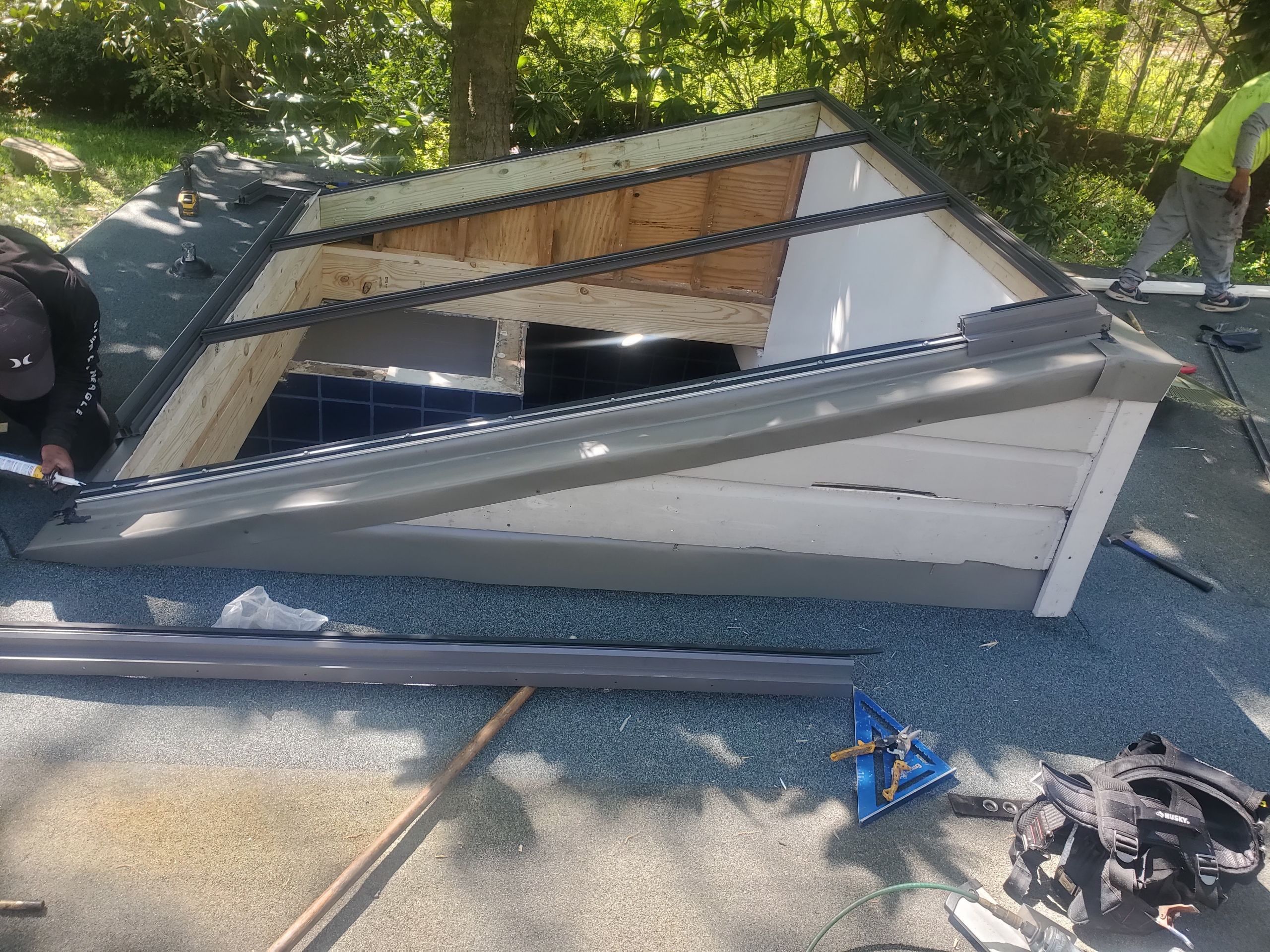 Structural Wood Rot Repair and Custom Skylight Installation in Memphis by Revival Roofing Services