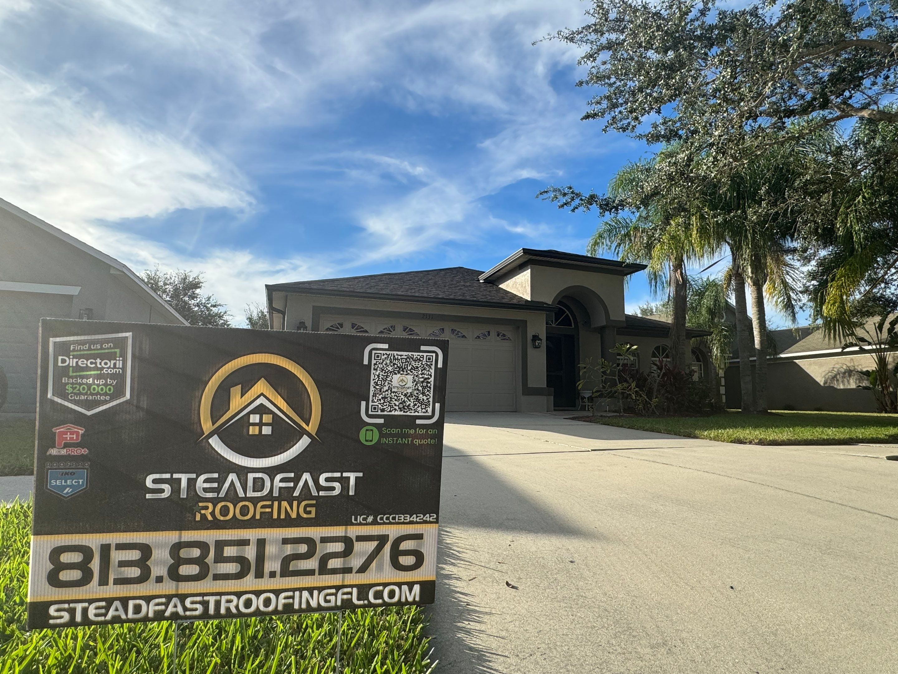 Roof Replacement in Ruskin, FL by Steadfast Roofing 