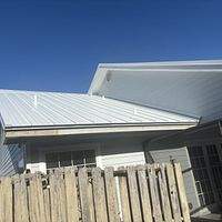 .032 Aluminum 1.5" Mechanical Regal White  by Total Roofing System The Metal Roof Experts