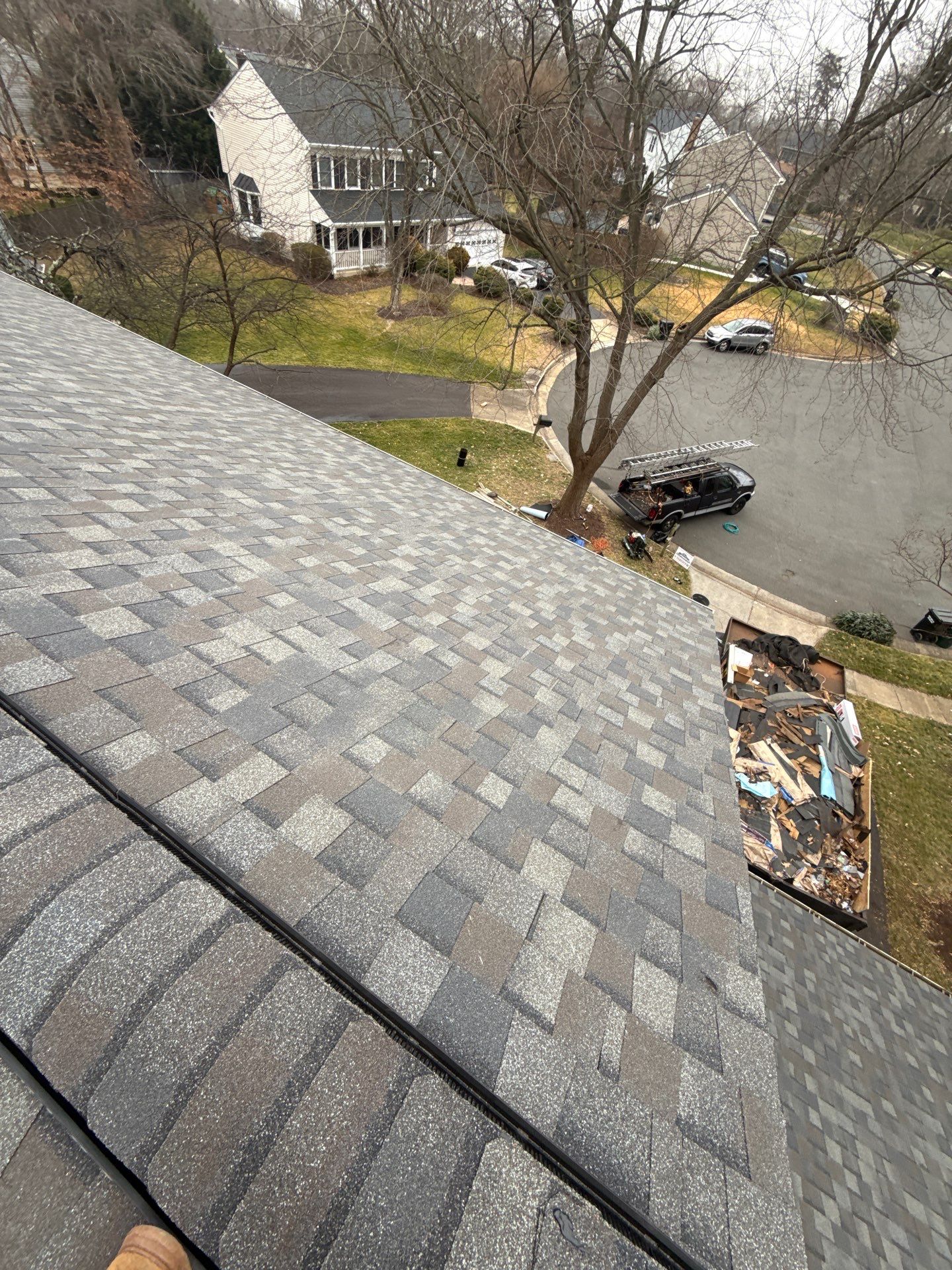 Fairfax Station :Residential Roof Replacement with CertainTeed Landmark Pro in Max Def Drift Wood by RM Banning, Inc.