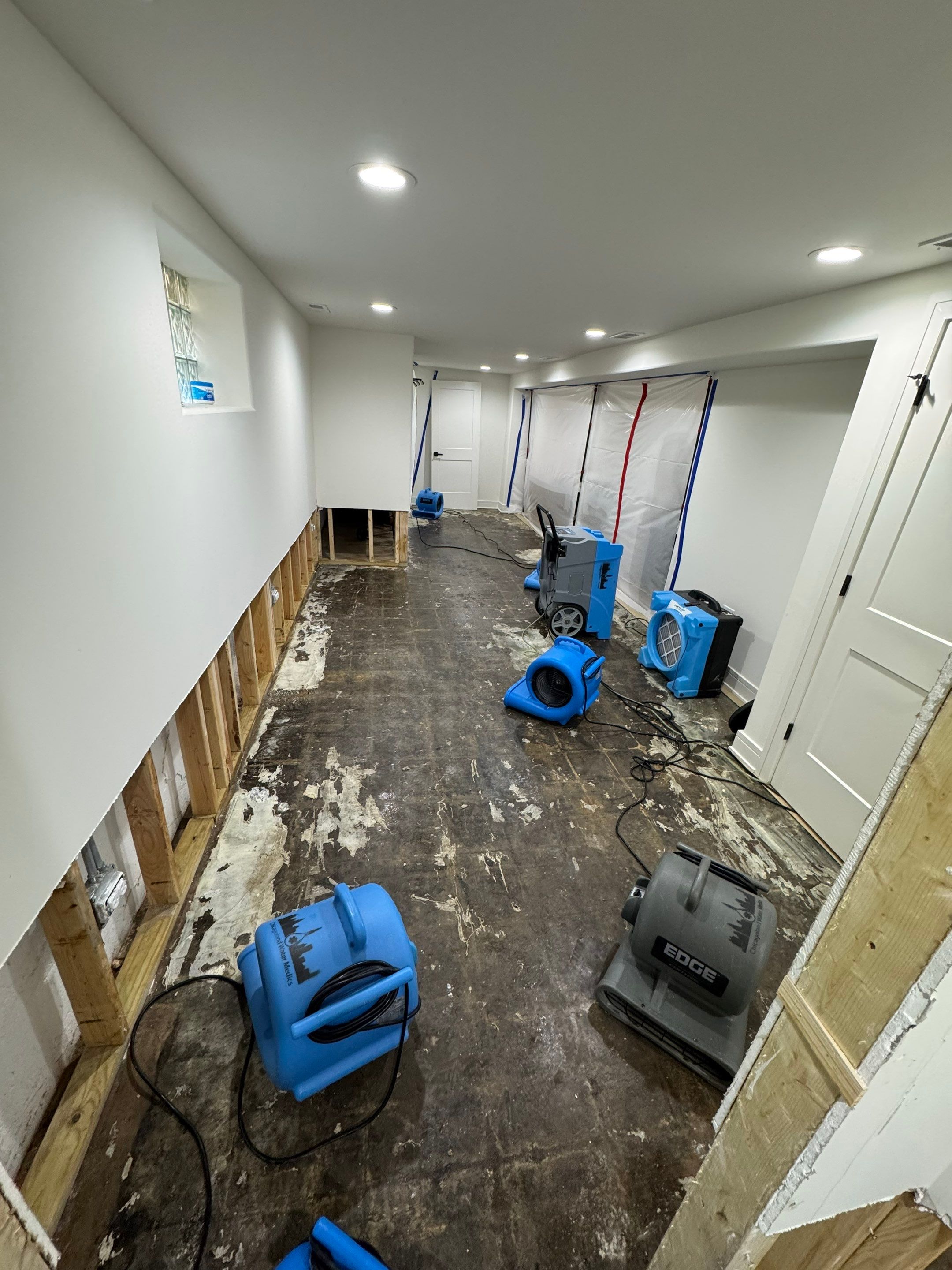 Basement Water Damage Mitigation and Structural Drying in Chicago by Chicagoland Water Medics