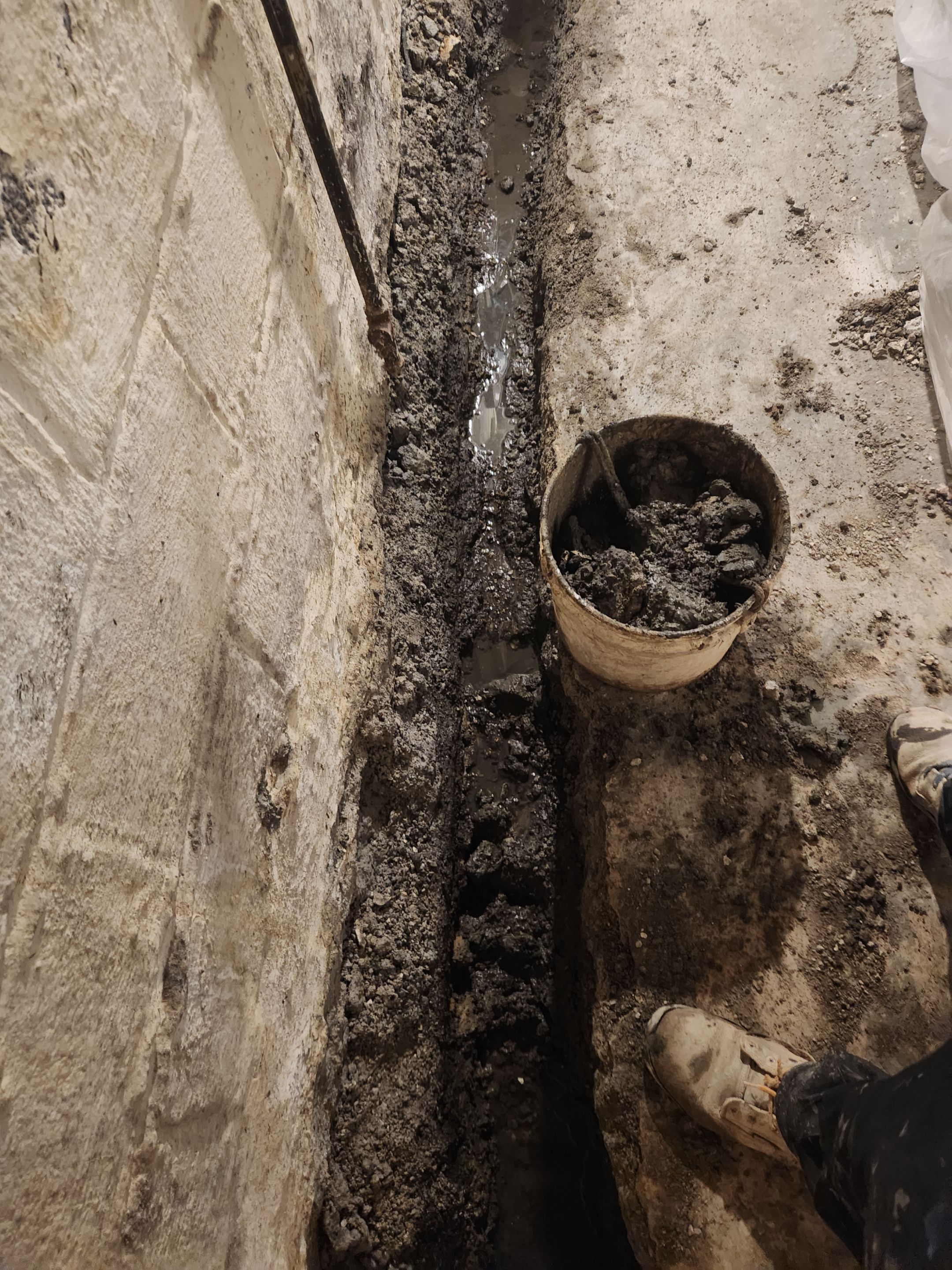 Interior French Drain & Mold Remediation Little Falls NJ by Pure Service Pro, LLC 