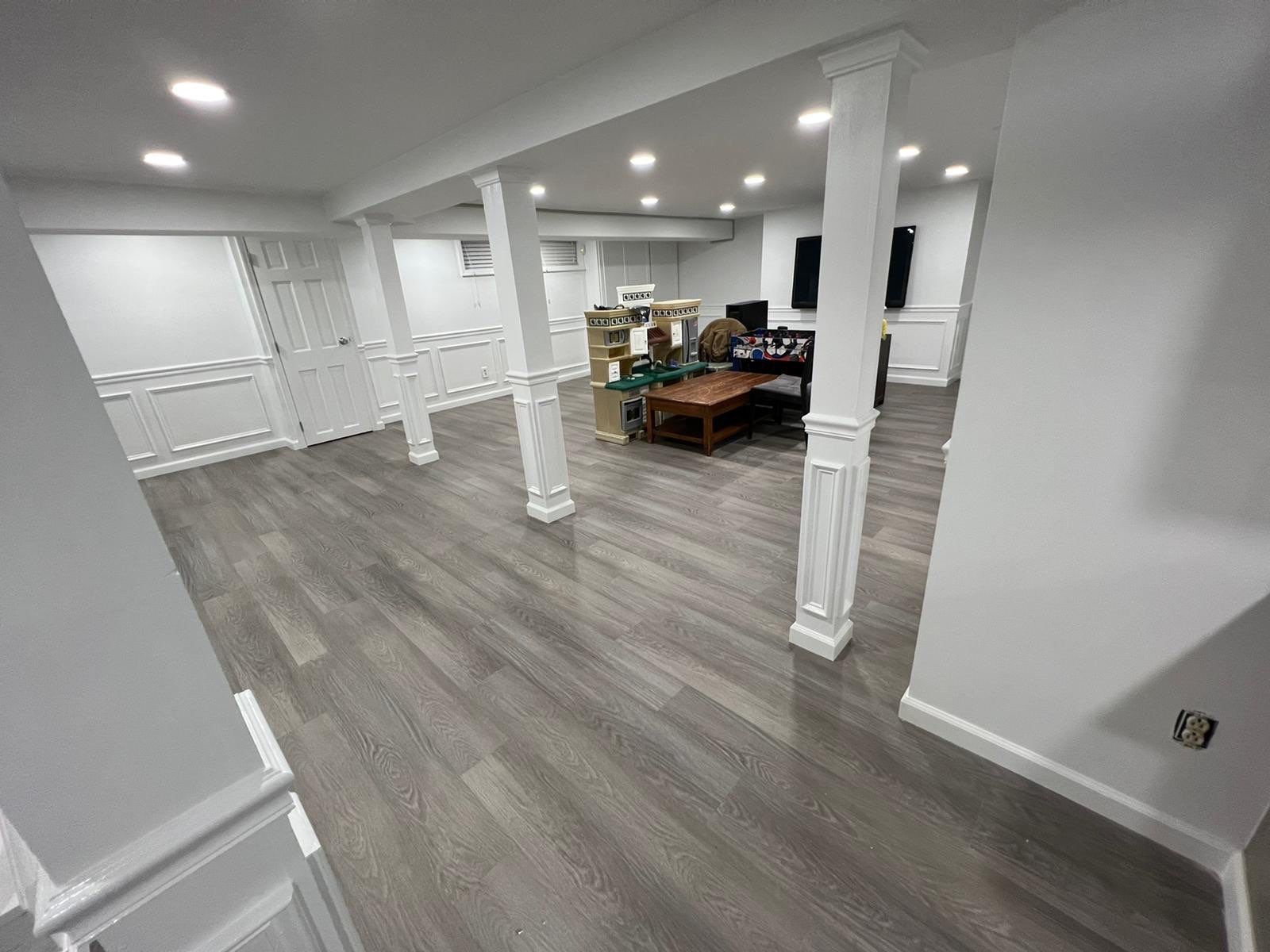 Basement Remodel using Drywall by Home Concepts Construction