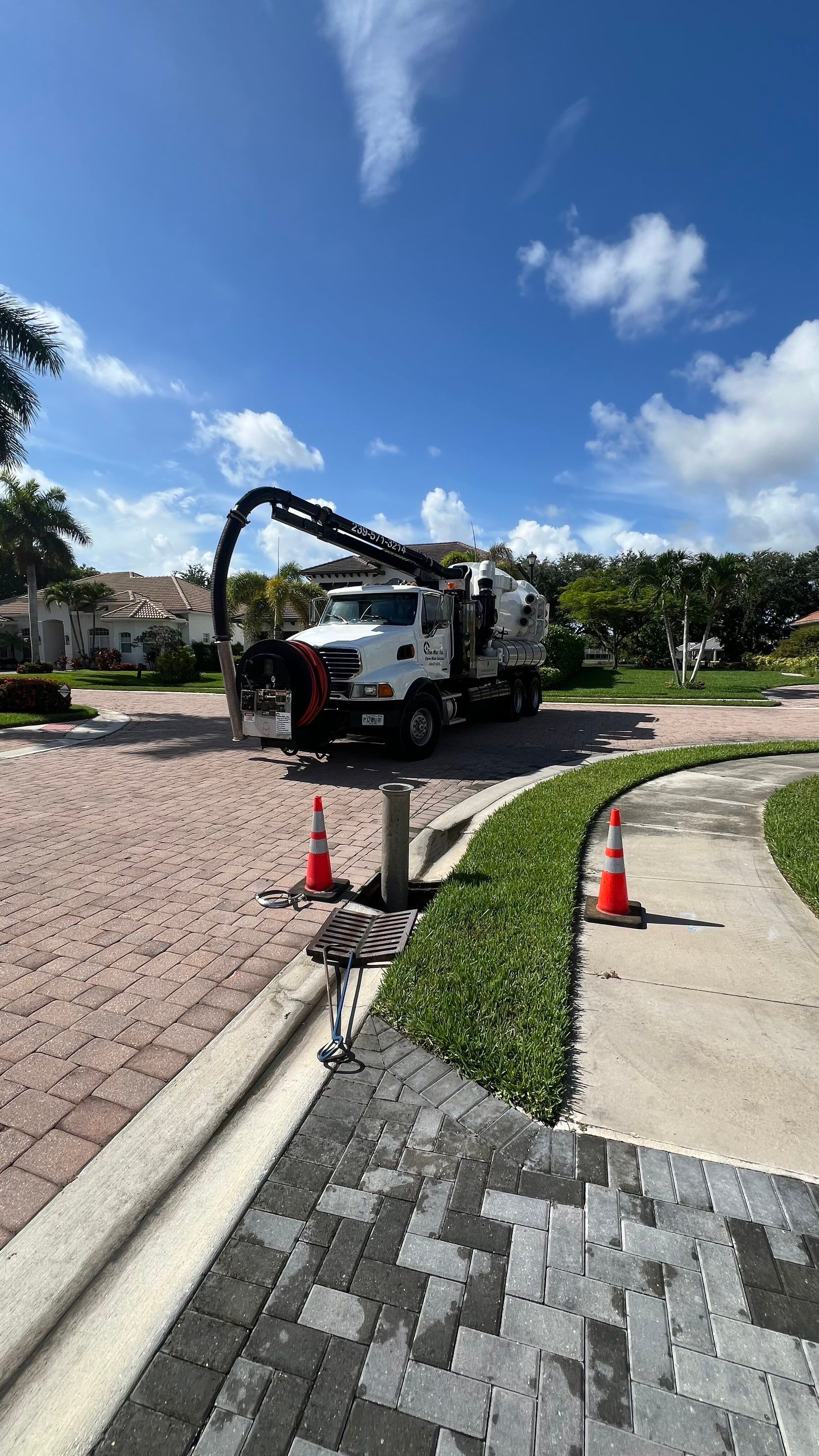 Naples Community Catch Basin Cleaning by APS Power & Water