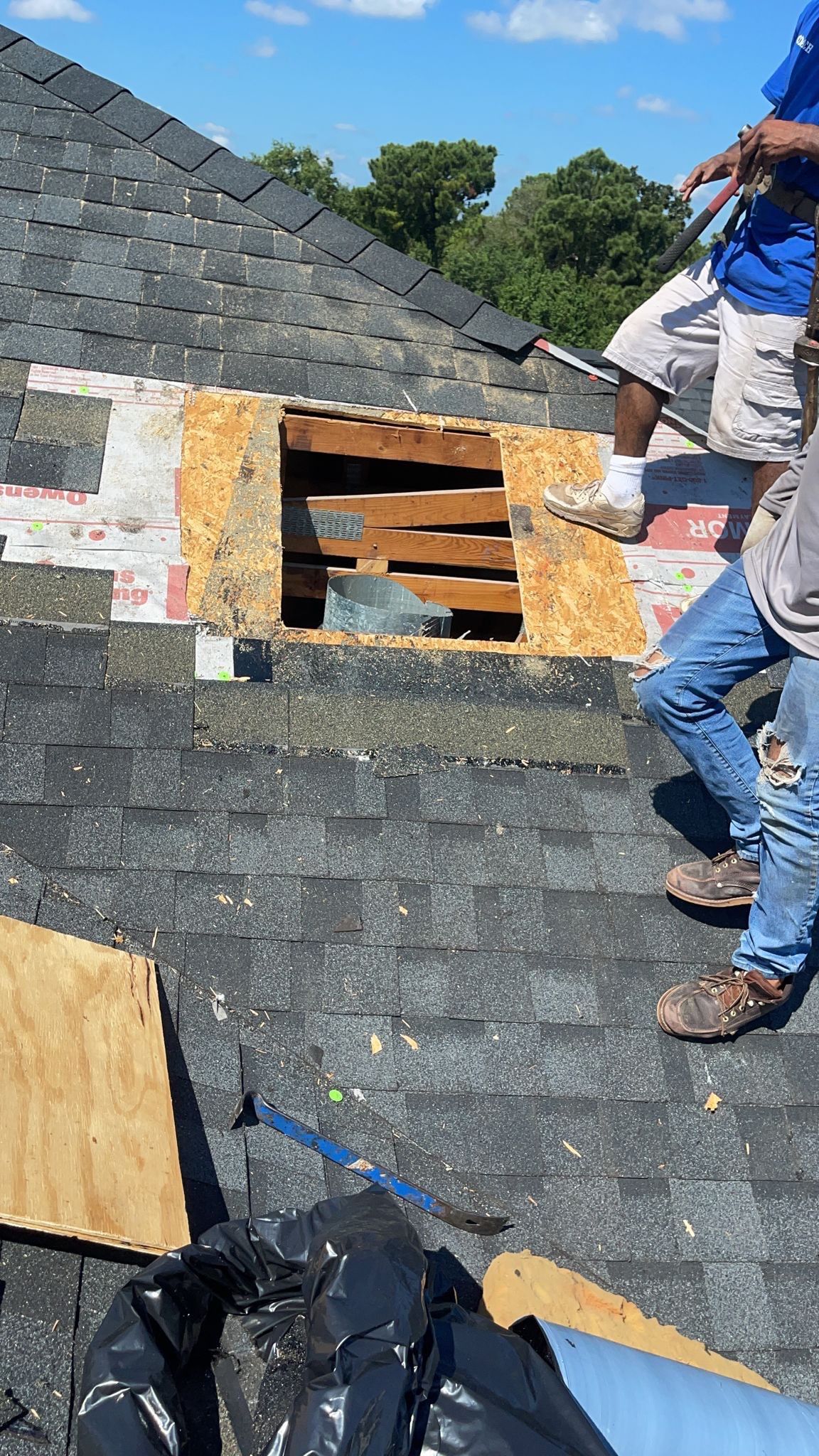 Commercial Roofing Installation using Roof Replacement by American Roofing & Construction LLC