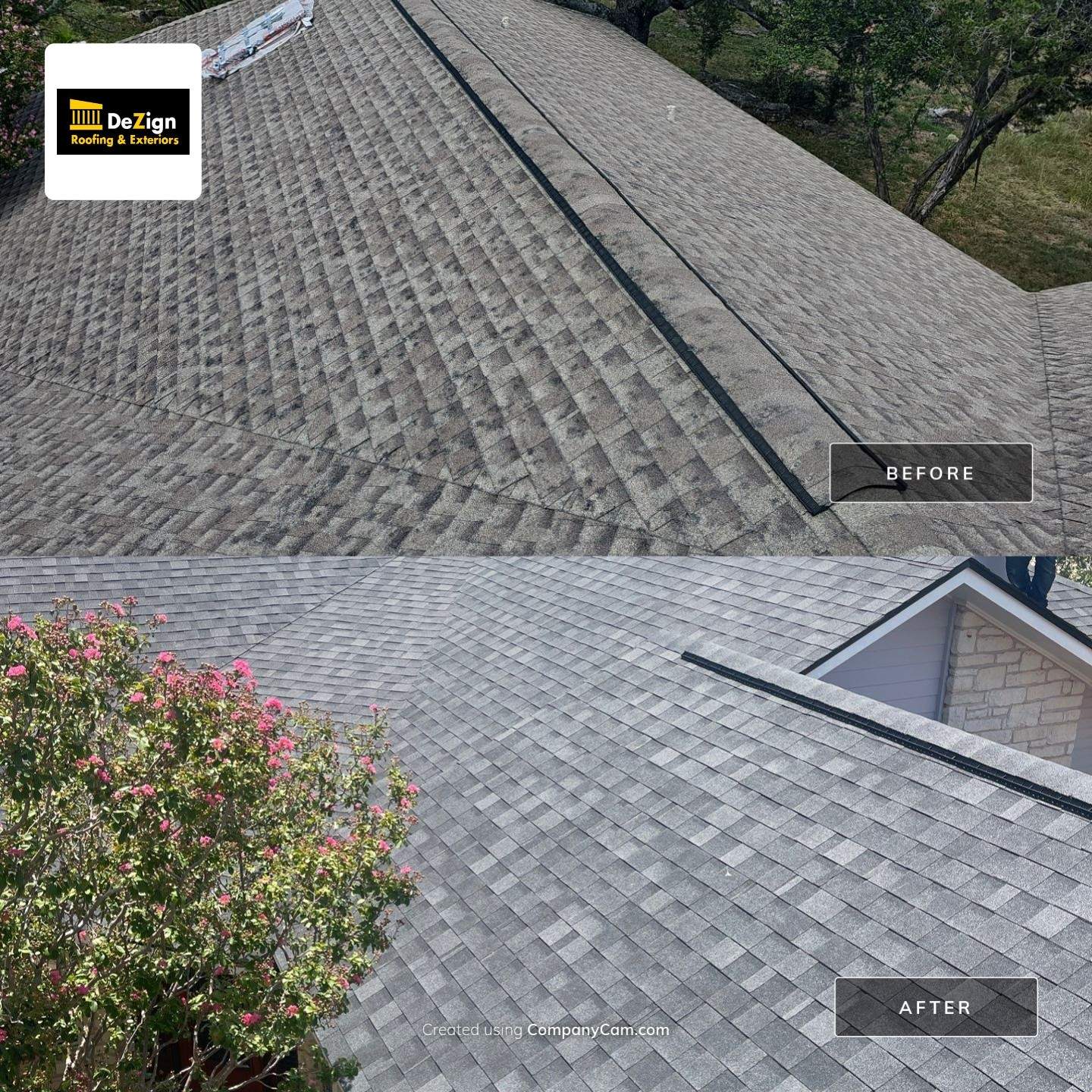 Residential Roofing Installation using IKO Nordic Granite Black by DeZign Roofing & Exteriors